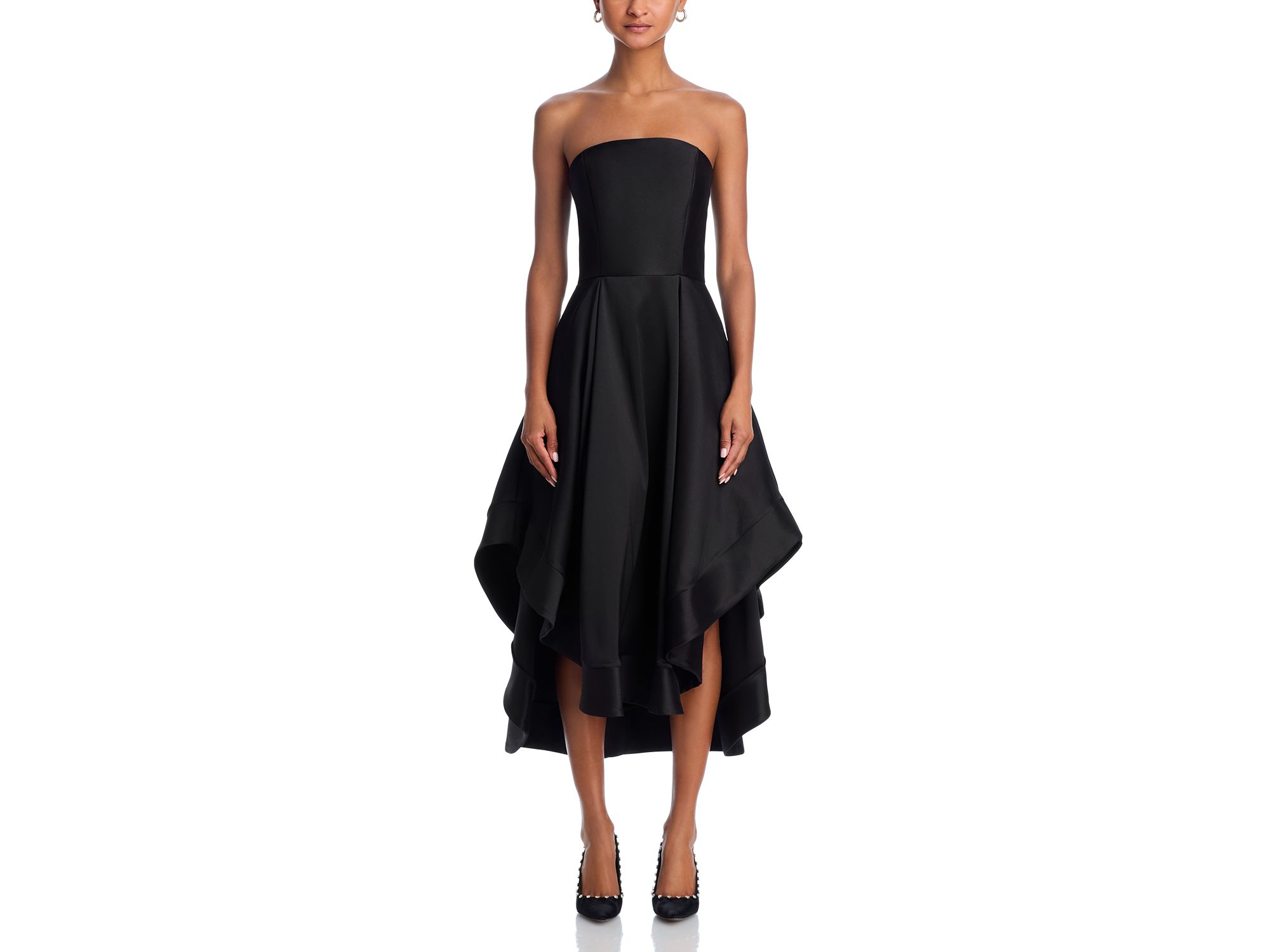 Mikado Strapless Midi Gown - Exclusive — Image 9