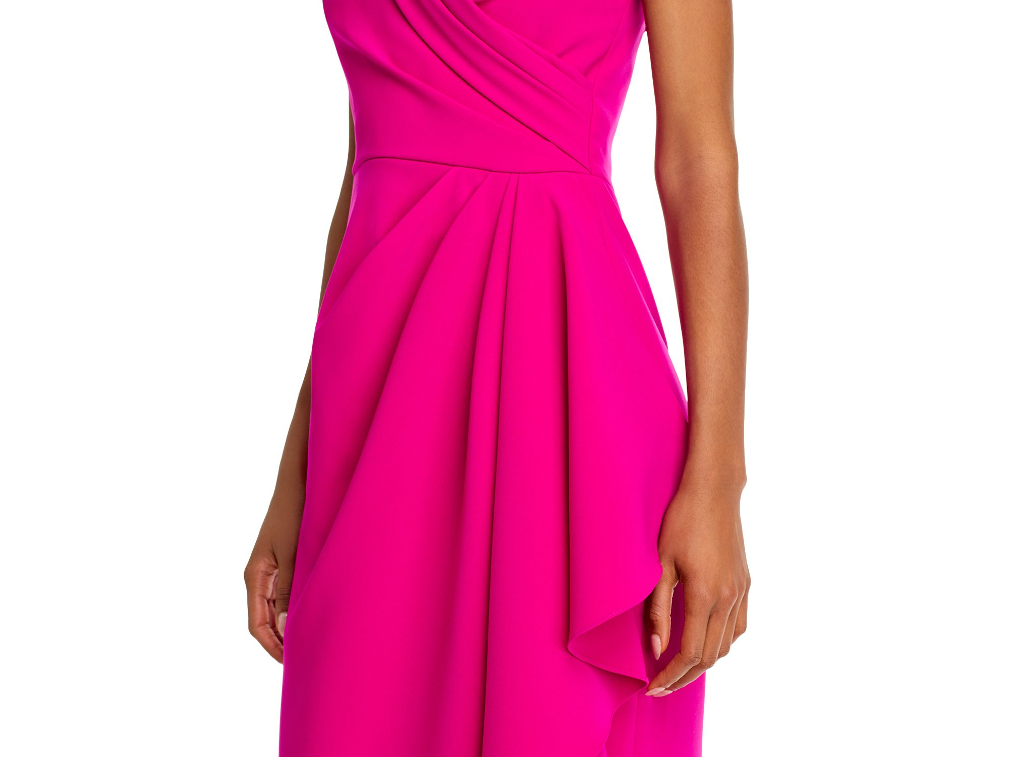 One Shoulder Side Drape Gown — Image 3