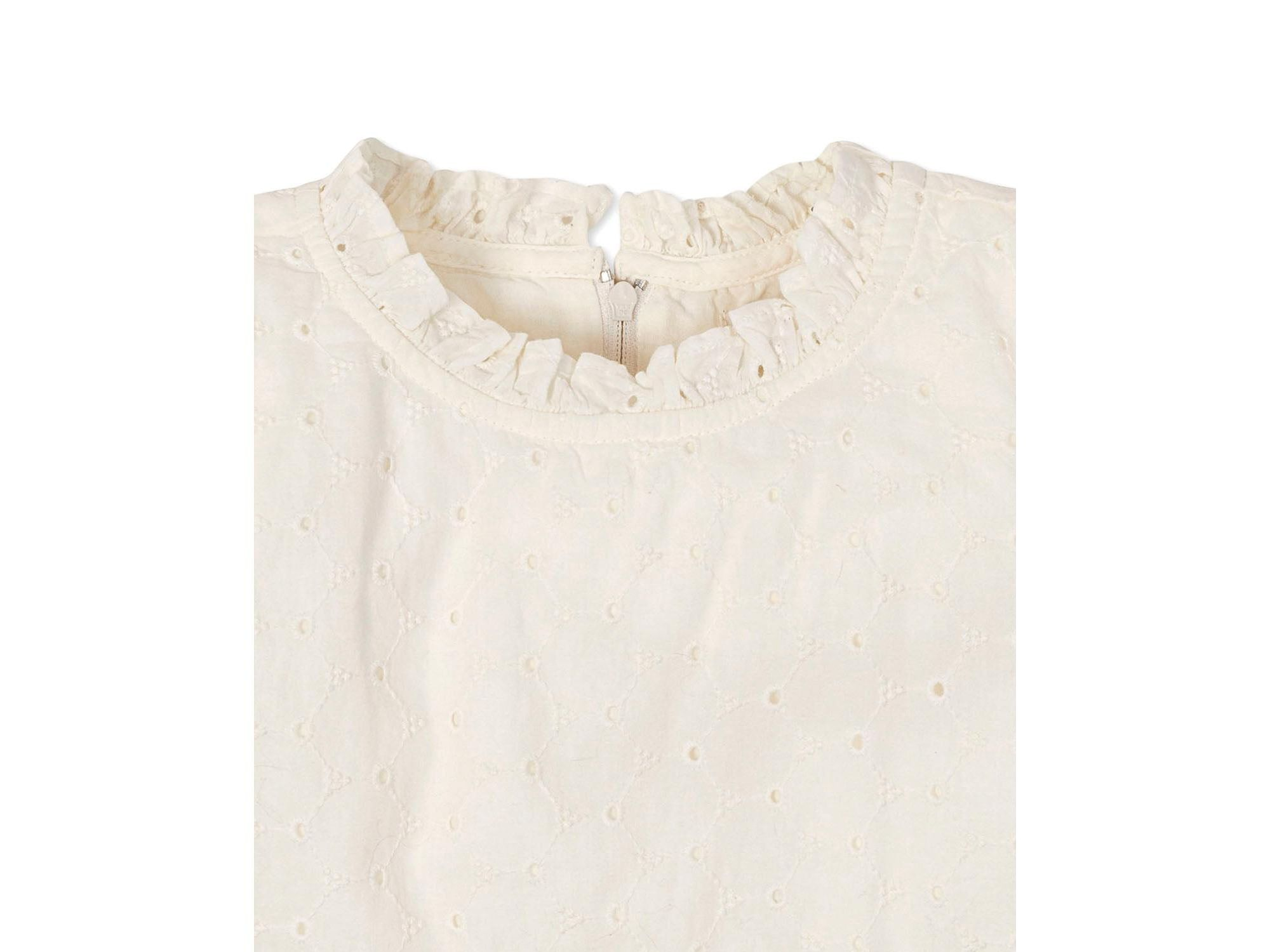 Girls' Organic Flutter Sleeve Tiered Eyelet Dress - Little Kid, Big Kid — Image 5