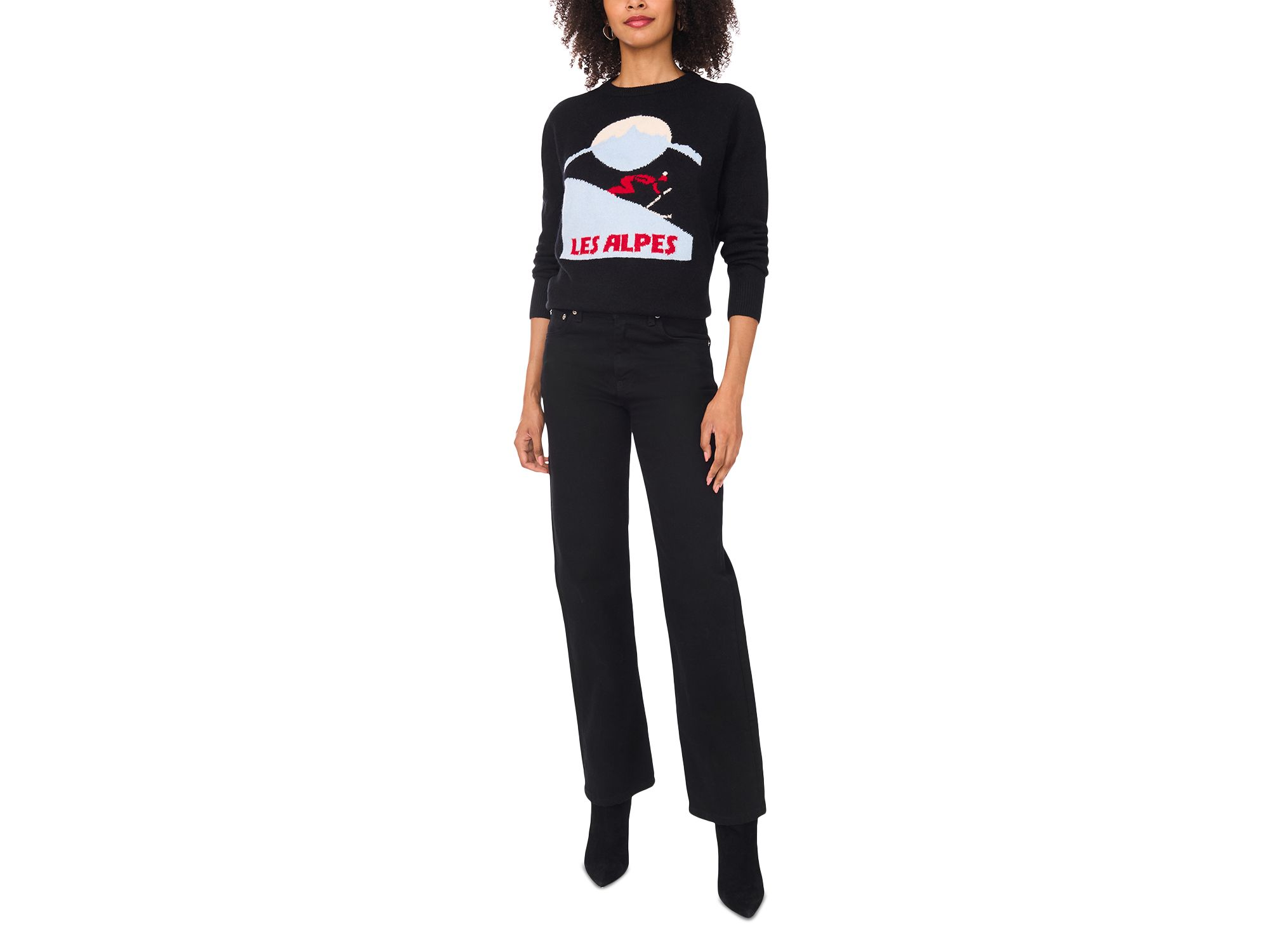 Les Alpes Motif Crewneck Sweater — Image 3