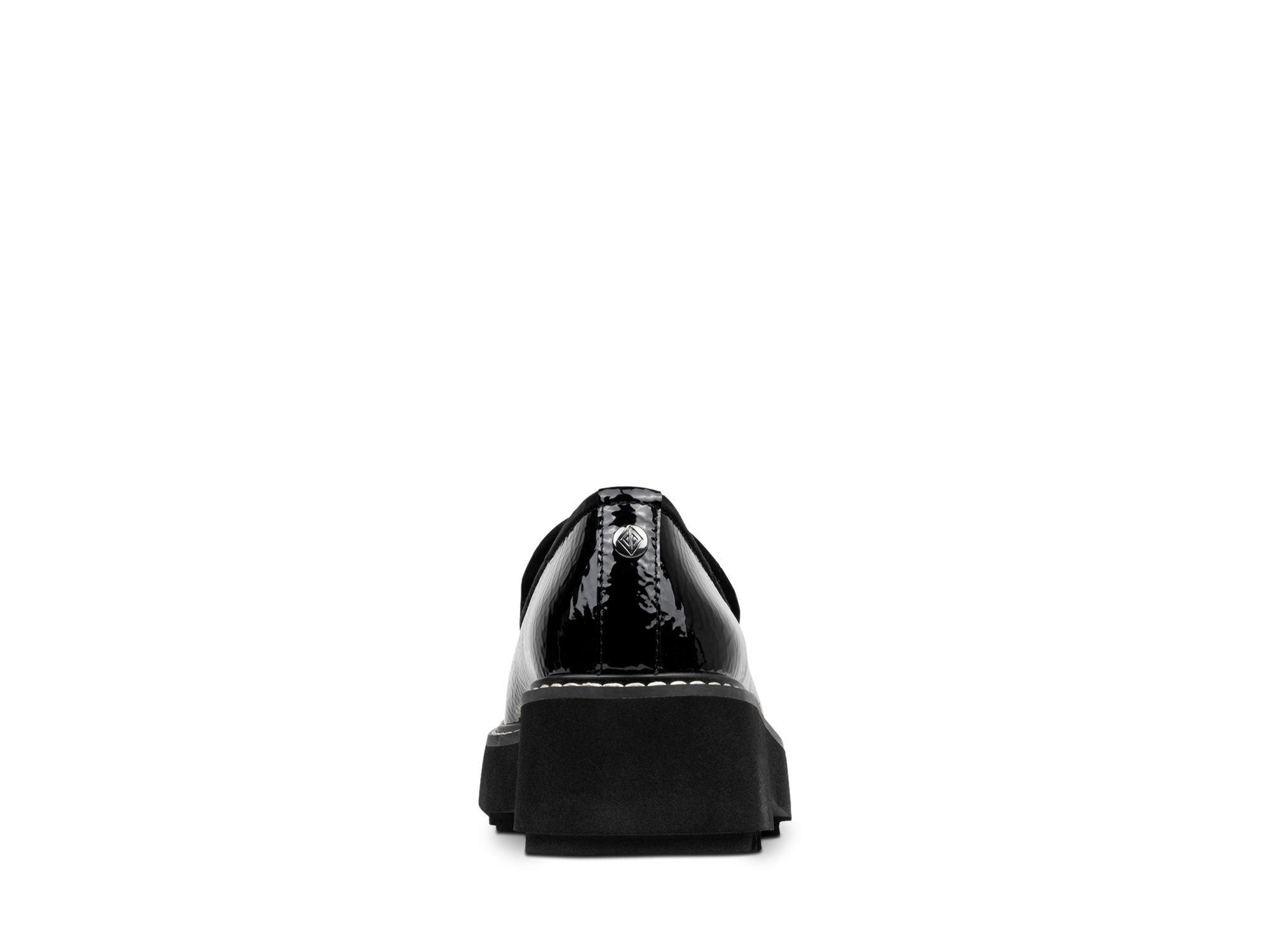 Women's Peggi Black Leather Wedge Loafers — Image 4