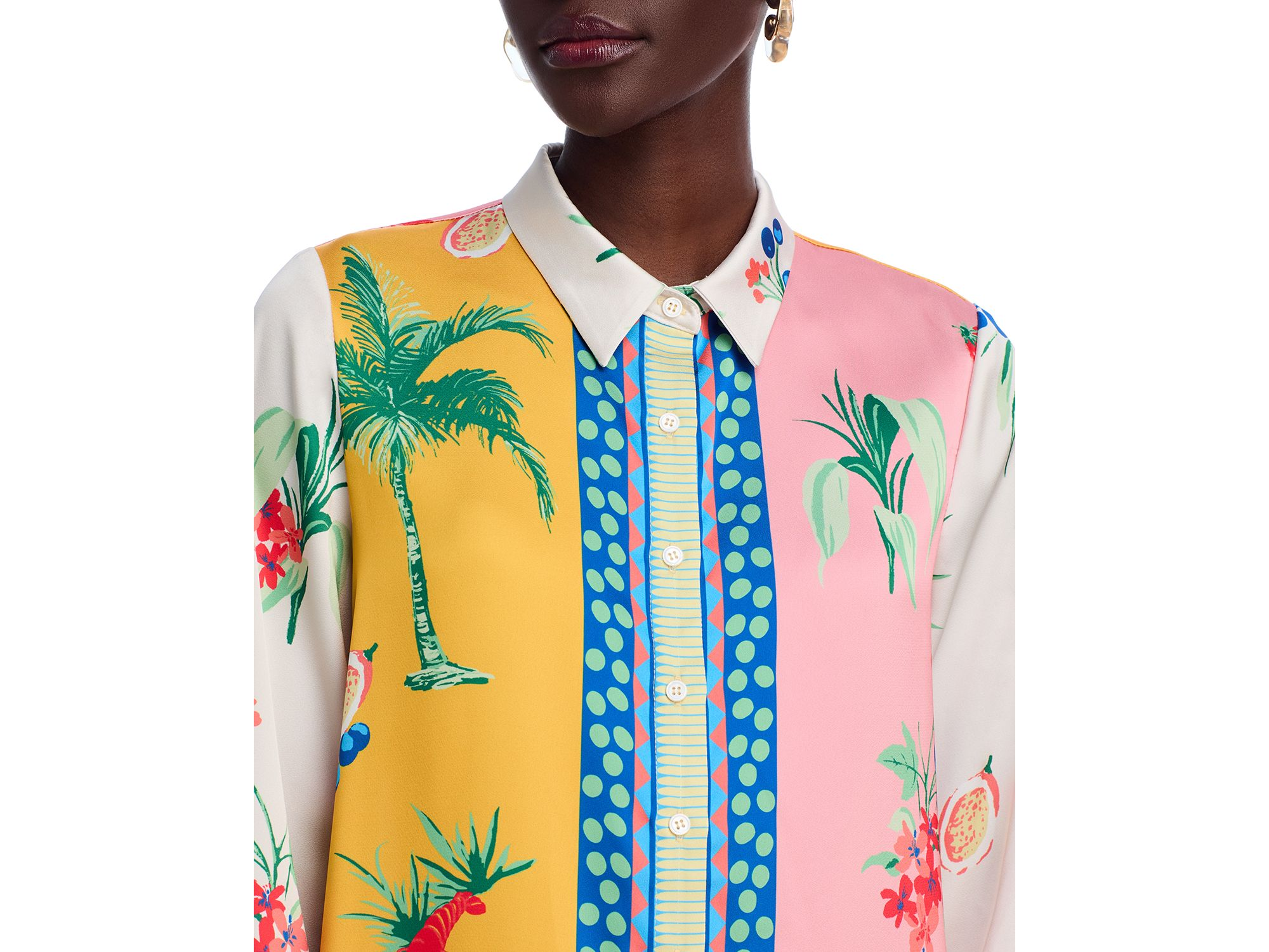 Printed Long Sleeve Blouse - Exclusive — Image 3