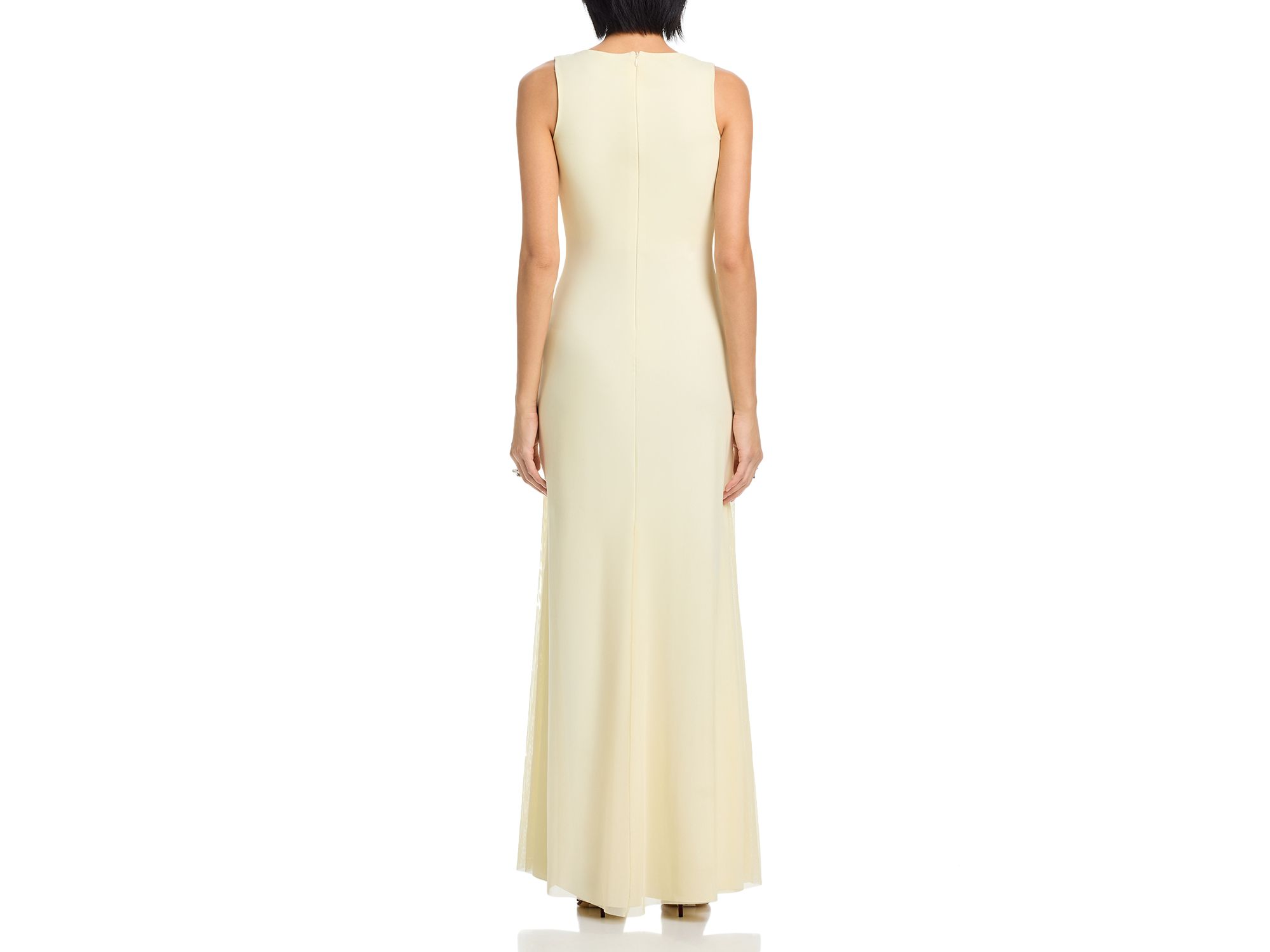 Cowl Neck Mesh Dress - Exclusive — Image 4