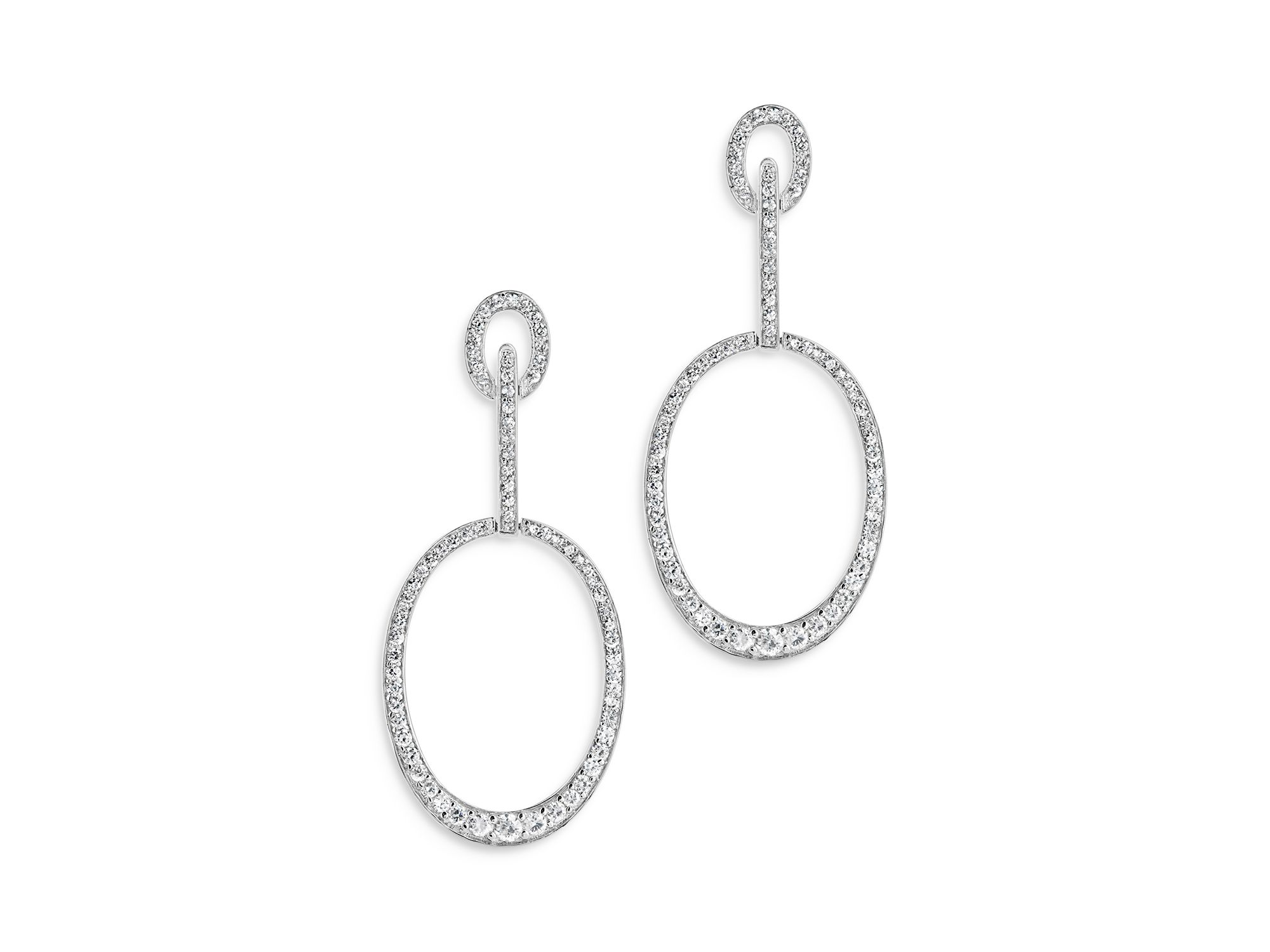 Tory Oval Drop Earrings — Image 3