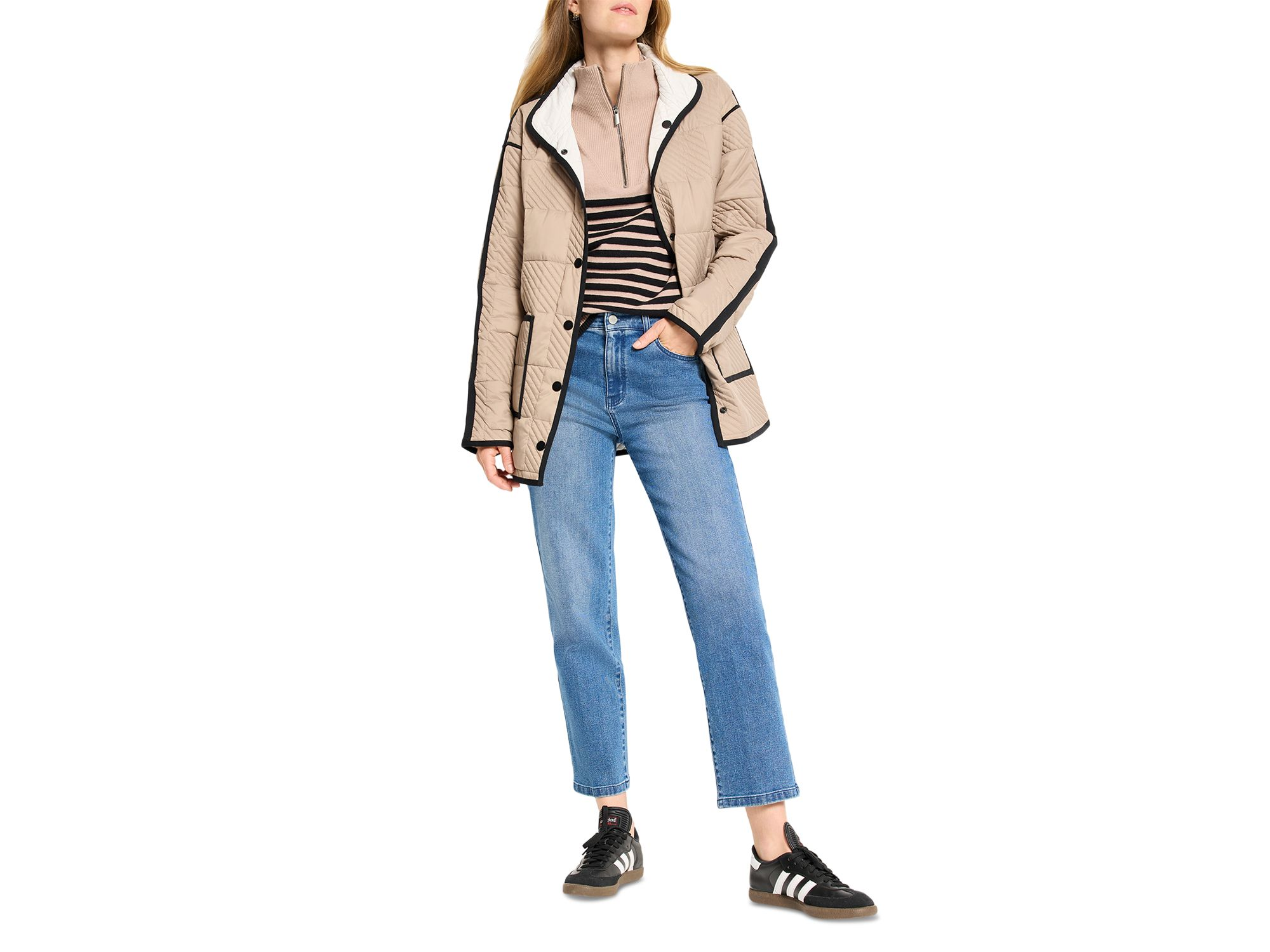 Zip Neck Saddle Sweater — Image 4
