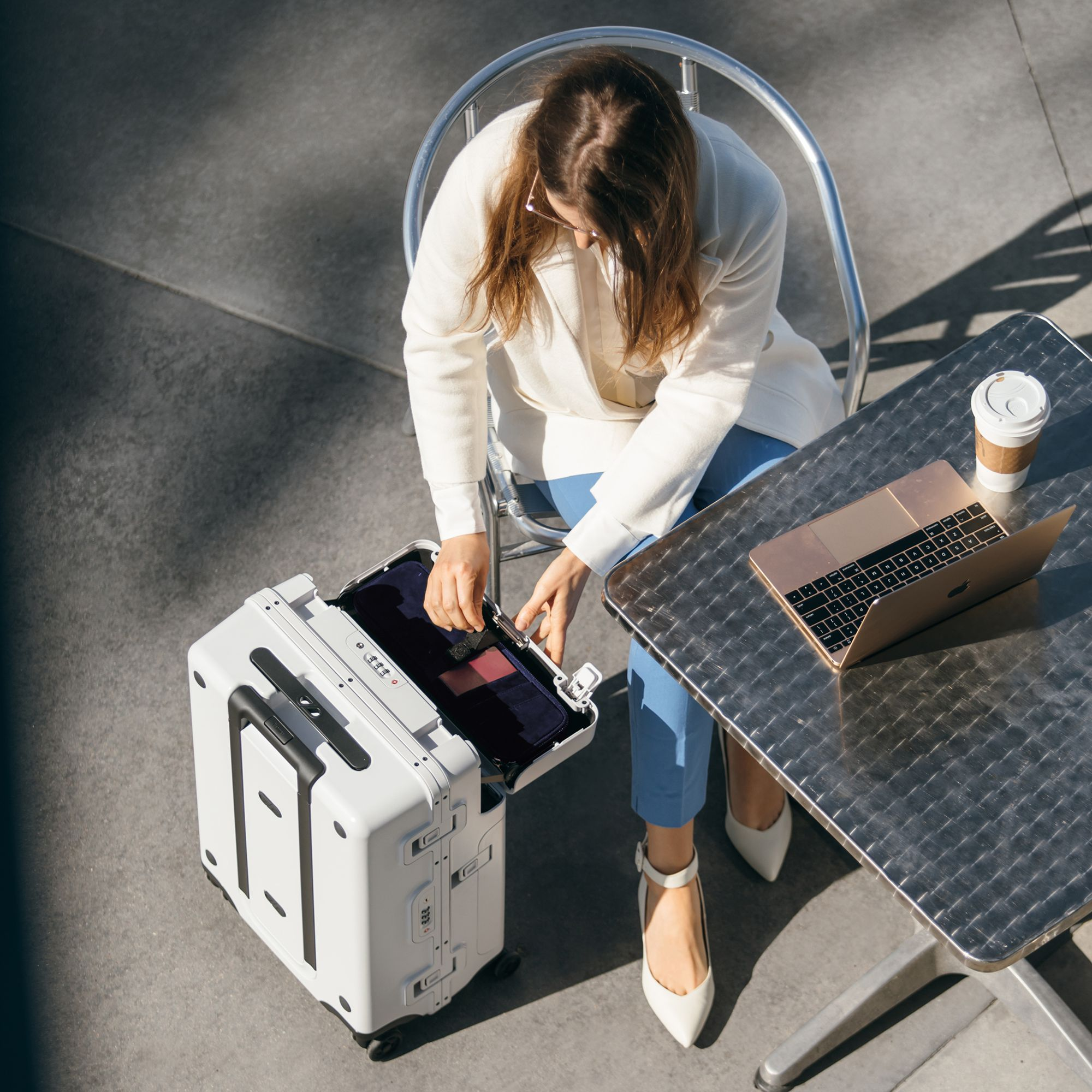 Wheeled Carry On Suitcase, Gym Bag and Packing Cubes — Image 3