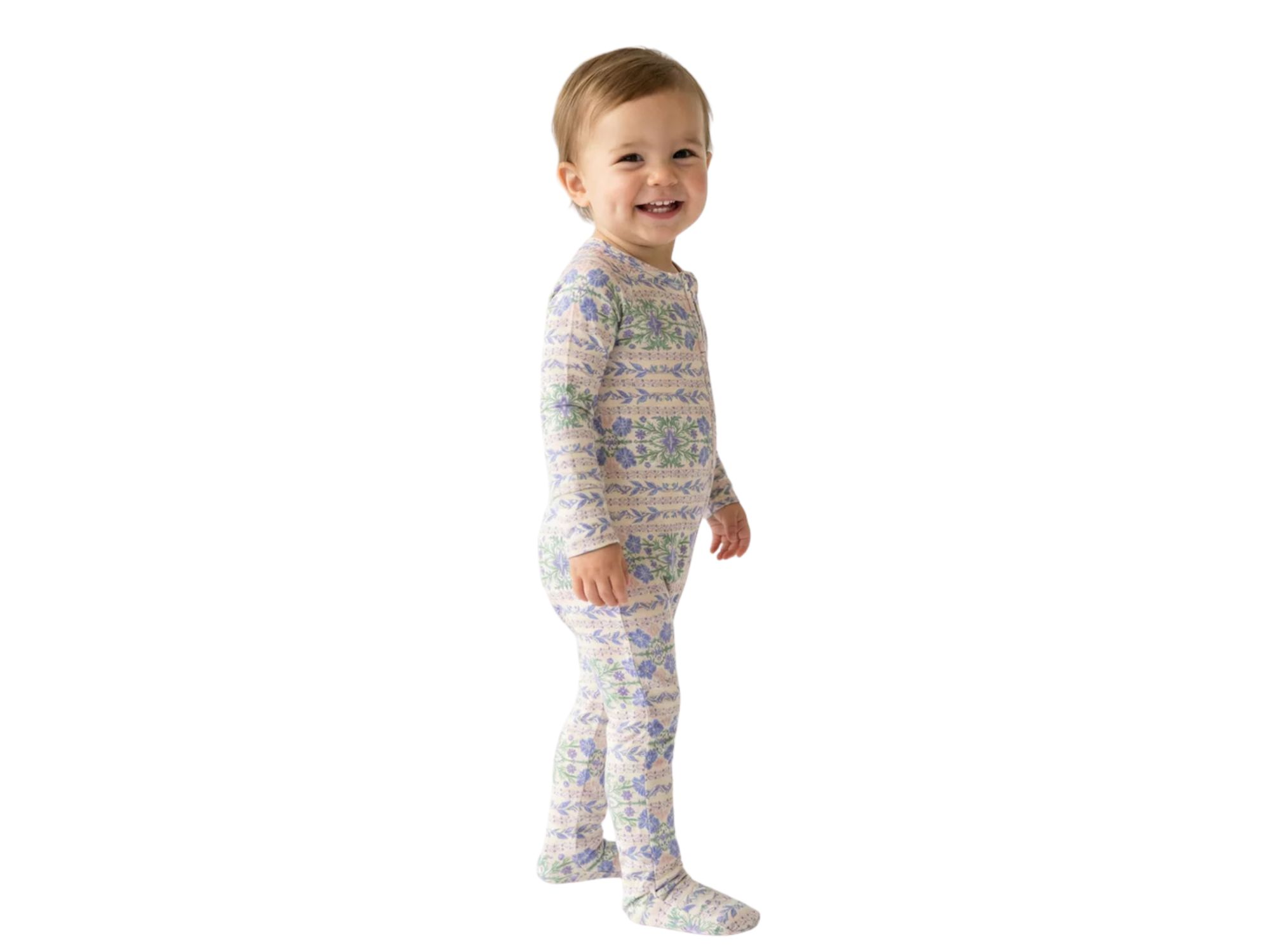 Girls' Spring Cascade Bamboo Sleeper - Baby — Image 7