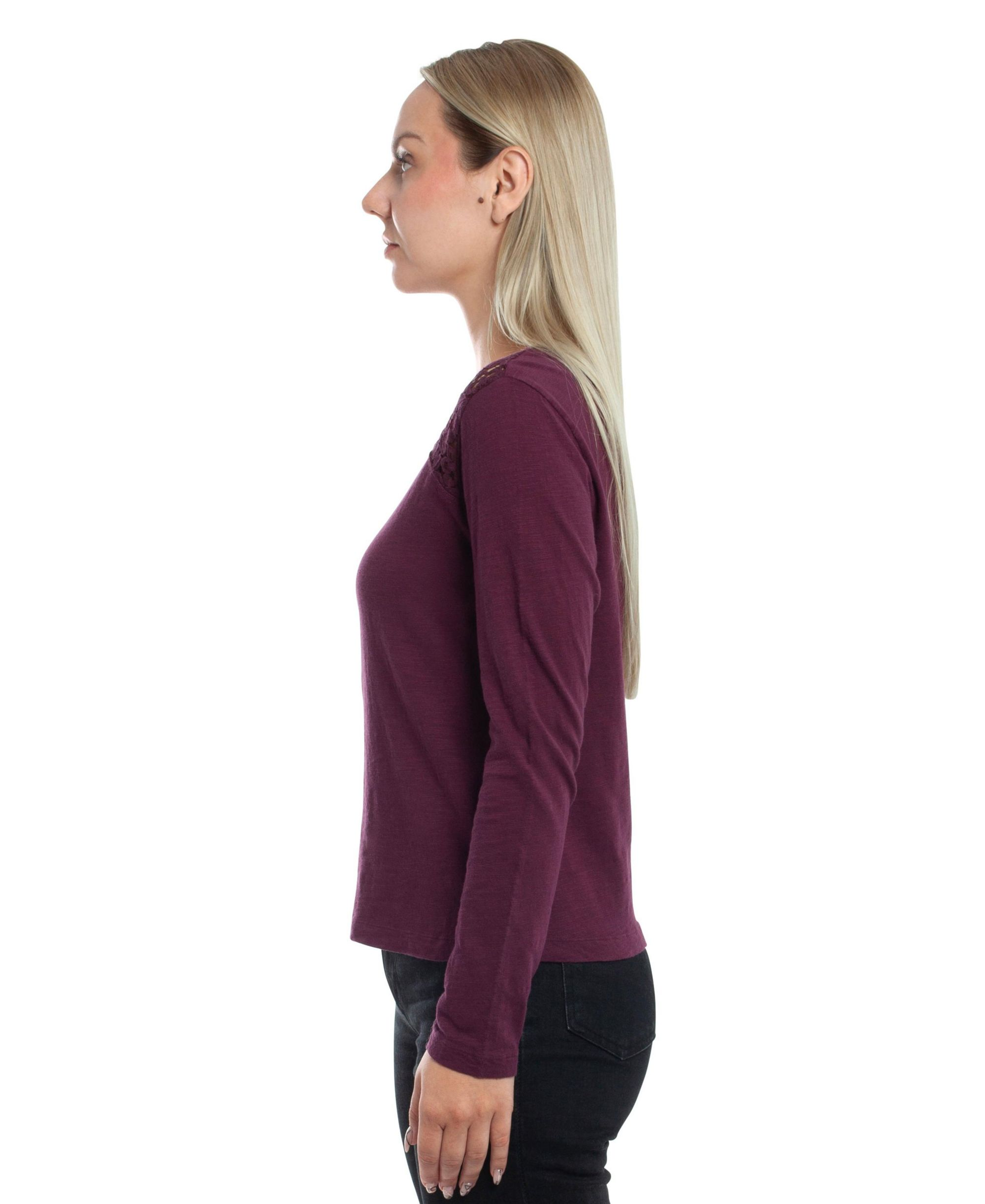 Mixed Media Lace Inset Tee — Image 3