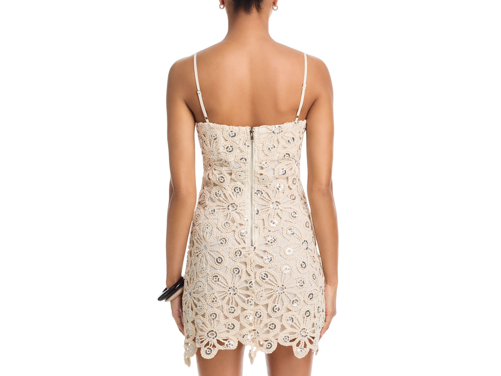 Mirror Crochet Mini Dress - Exclusive — Image 3