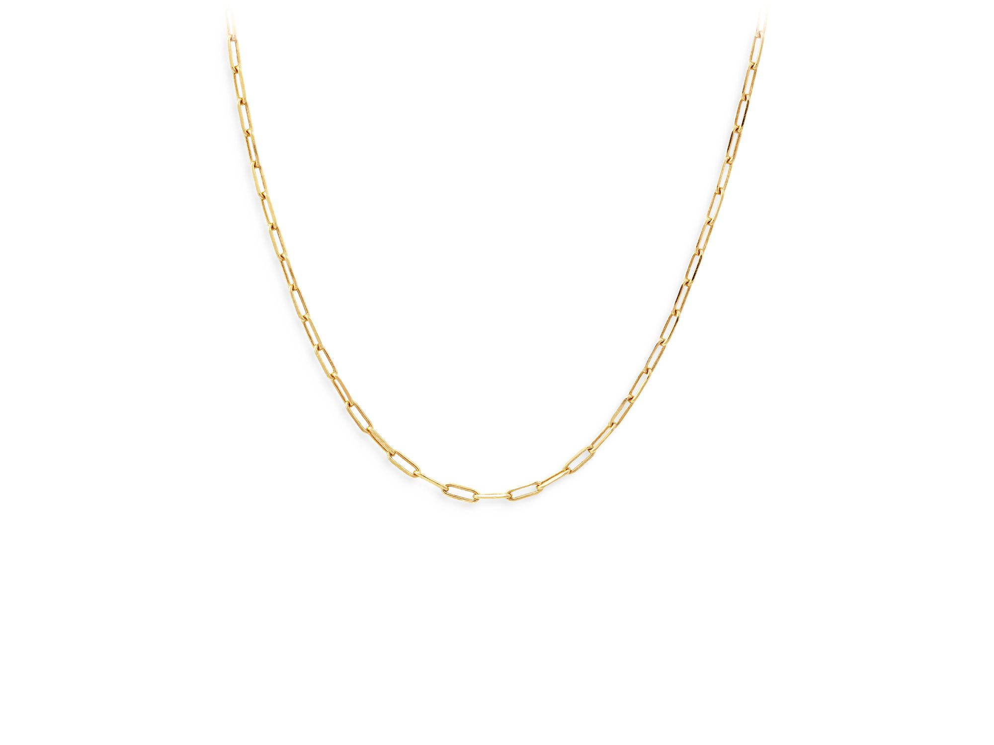 Sterling Paper Clip Necklace, 15.5" - Exclusive — Image 5