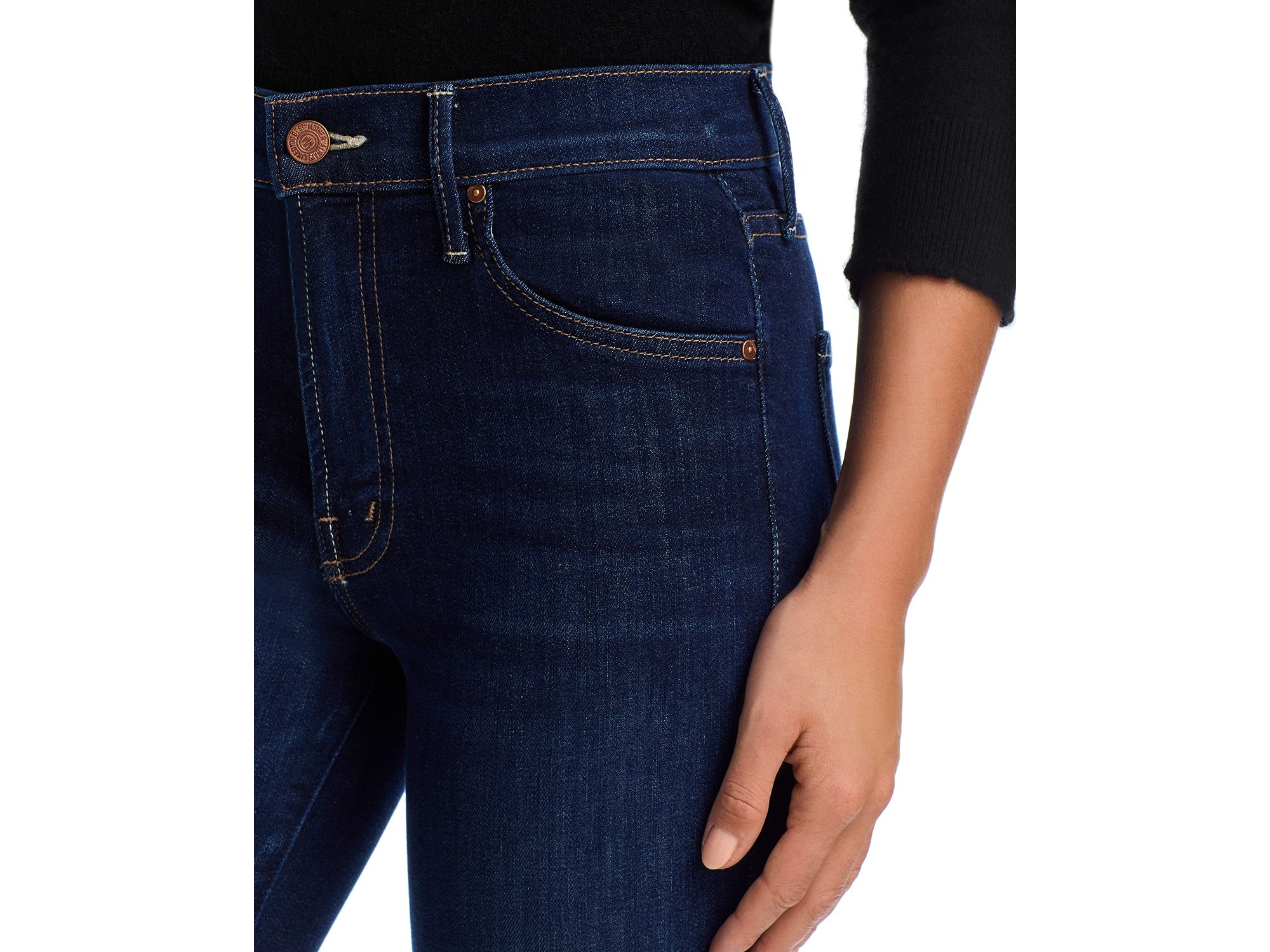 Lil' Insider High Rise Cropped Straight Jeans in Off Limits — Image 3