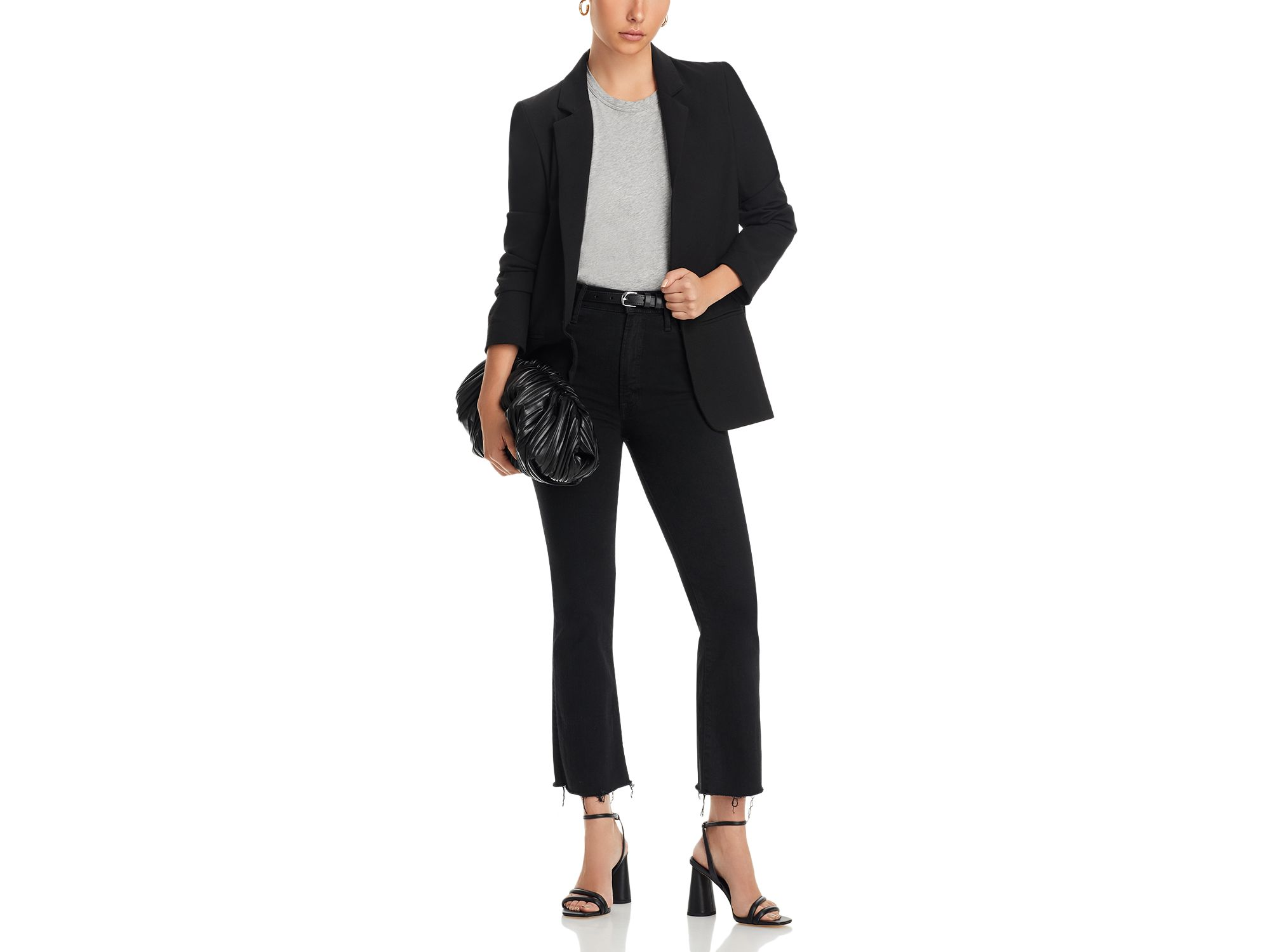 The Lil' Hustler Petites Ankle High Rise Cropped Bootcut Jeans in Not Guilty — Image 6