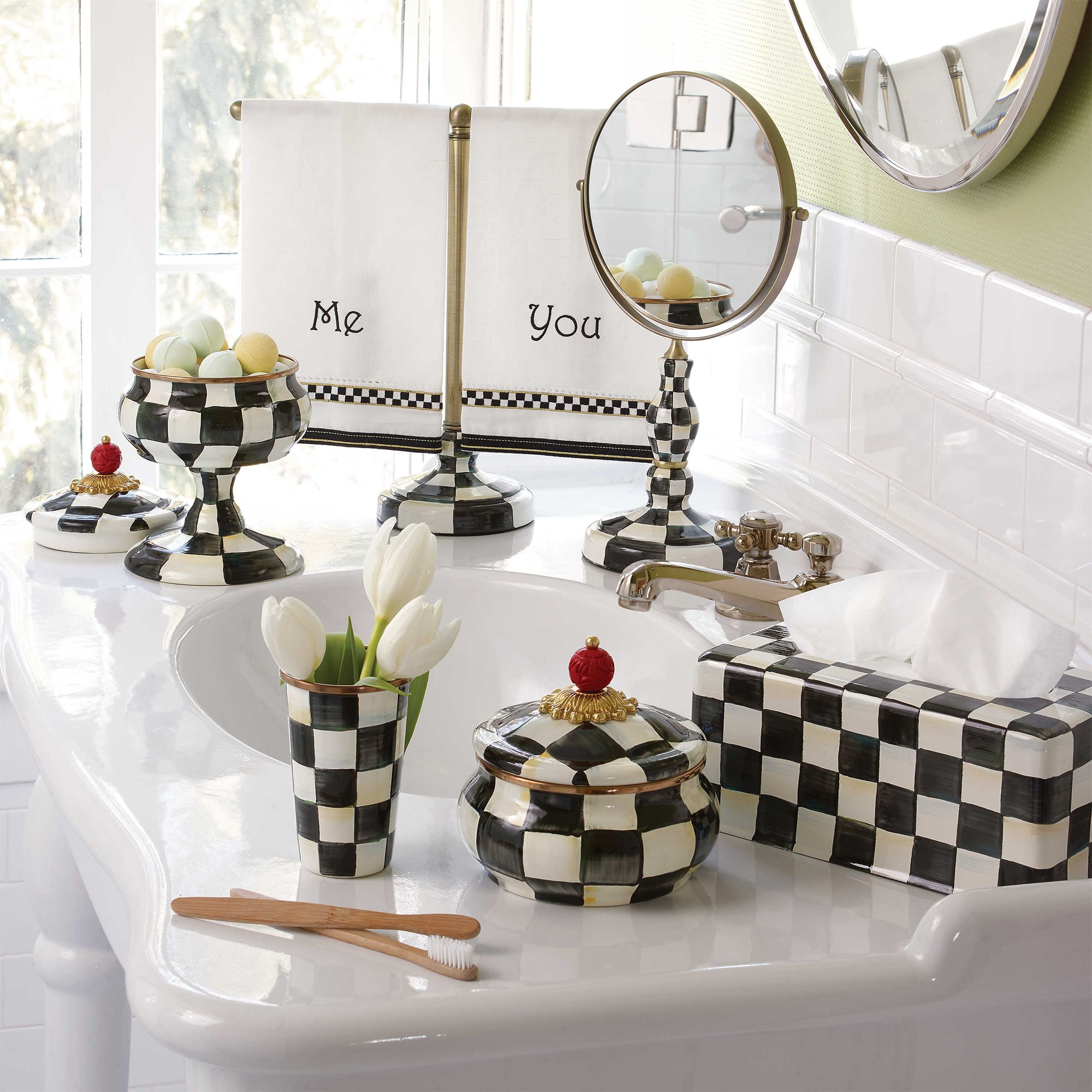 Courtly Check Enamel Soap Dish — Image 4
