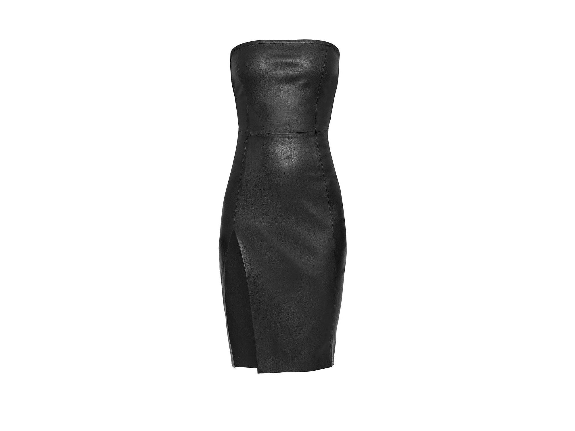 Aura Stretch Leather Dress — Image 3