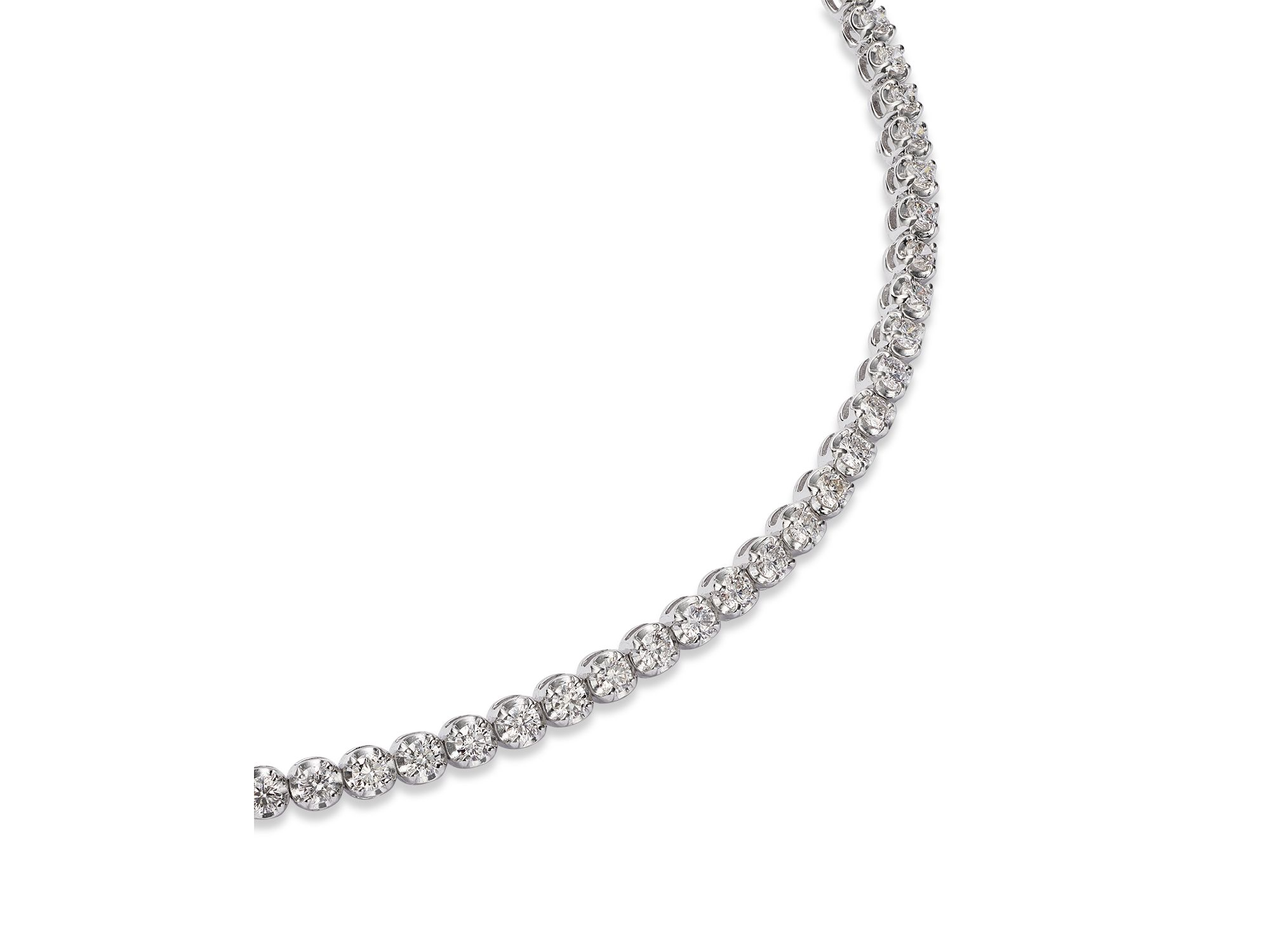 Certified Colorless Diamond Tennis Bracelet Collection in 14K White Gold, 2.0-10.0 tcw — Image 14