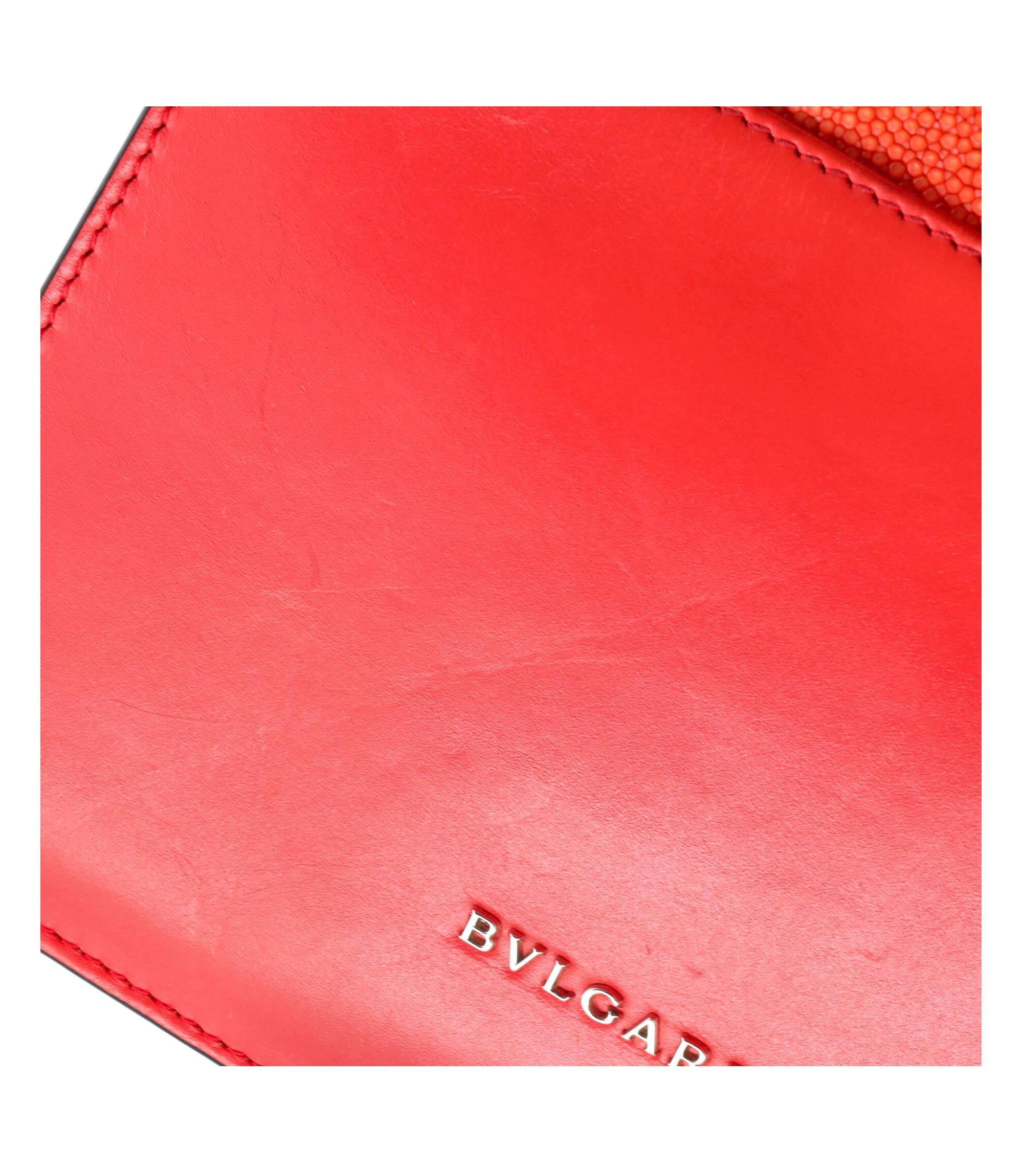 Small Serpenti Forever Square Shoulder Bag Leather and Stingray — Image 3