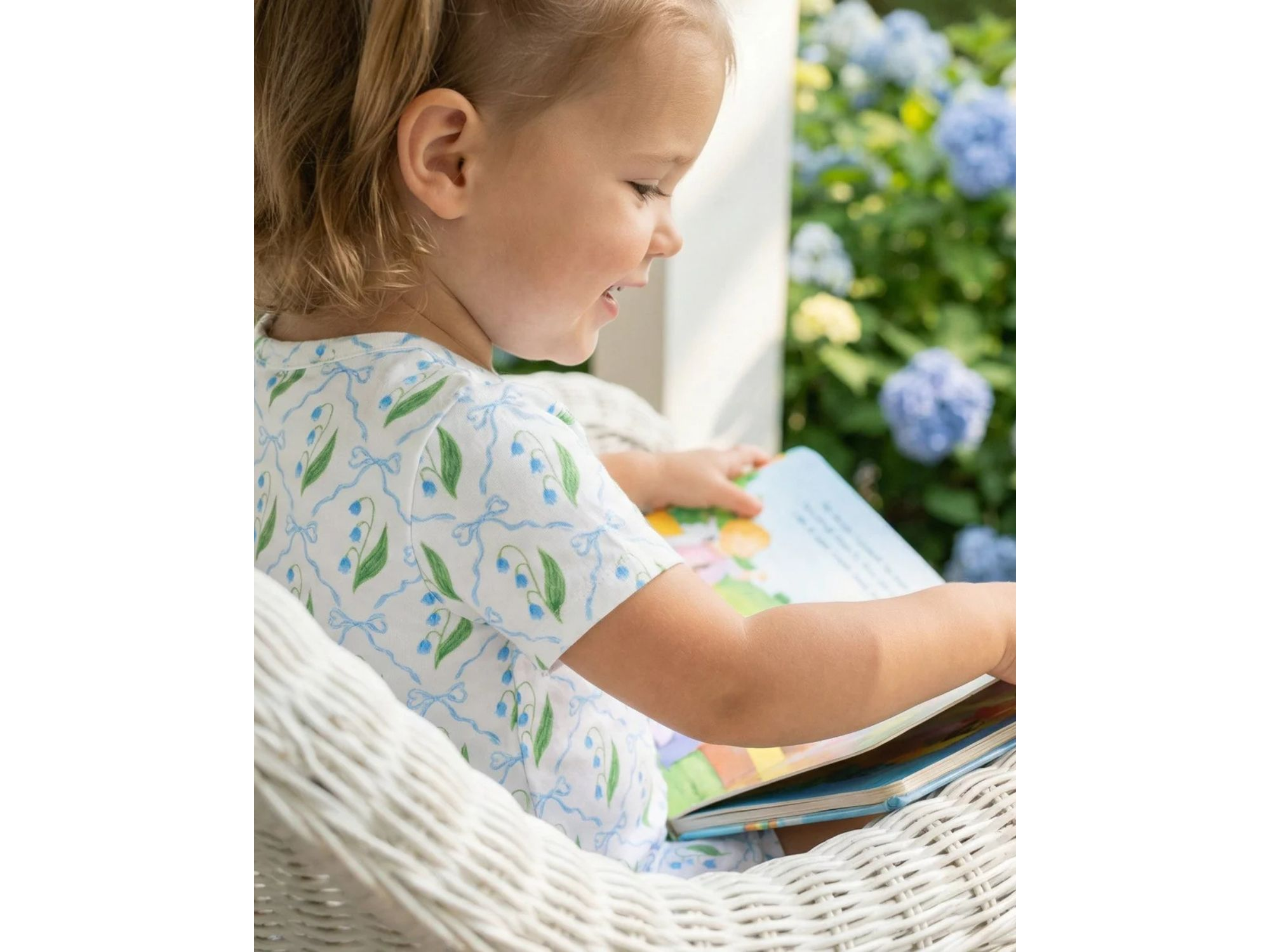Girls' Bluebell Bows Bamboo Sleeper - Baby — Image 3