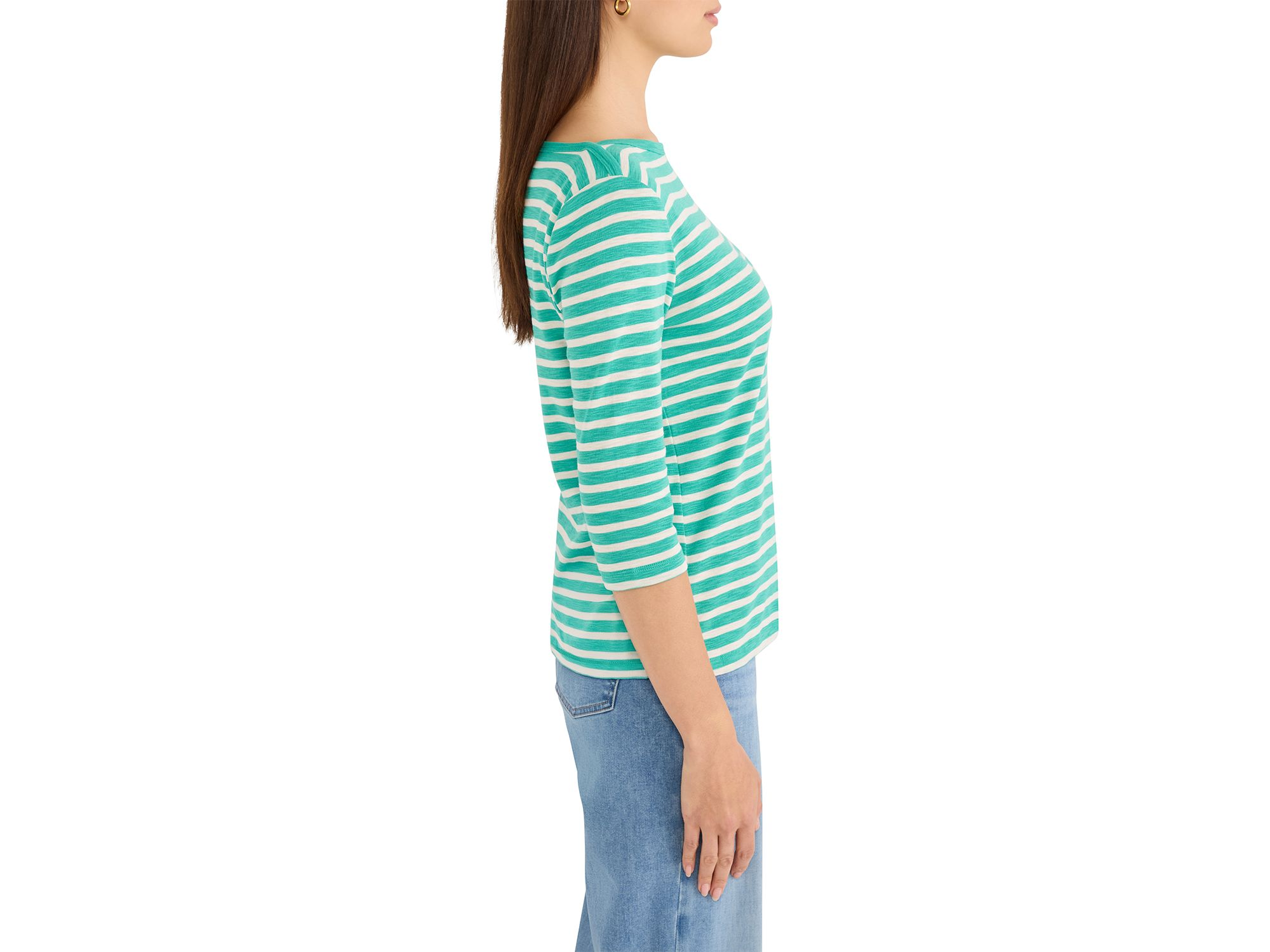 3/4 Sleeve Envelope Boat Tee — Image 3
