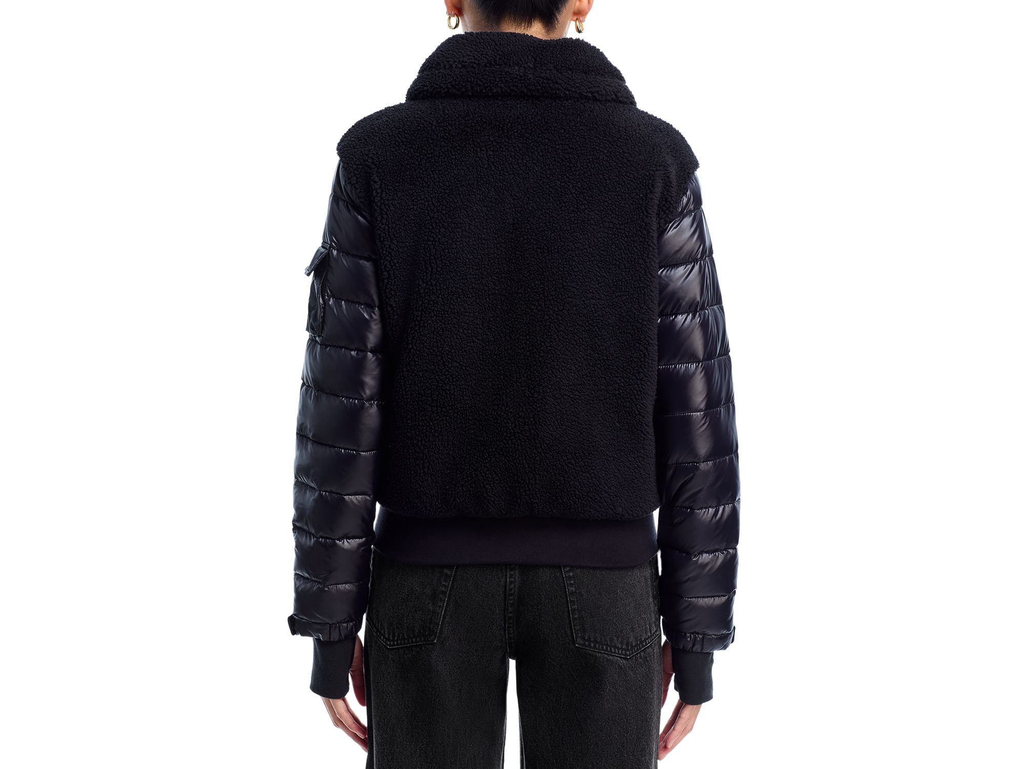 Sherpa & Gloss Bomber Jacket - Exclusive — Image 3