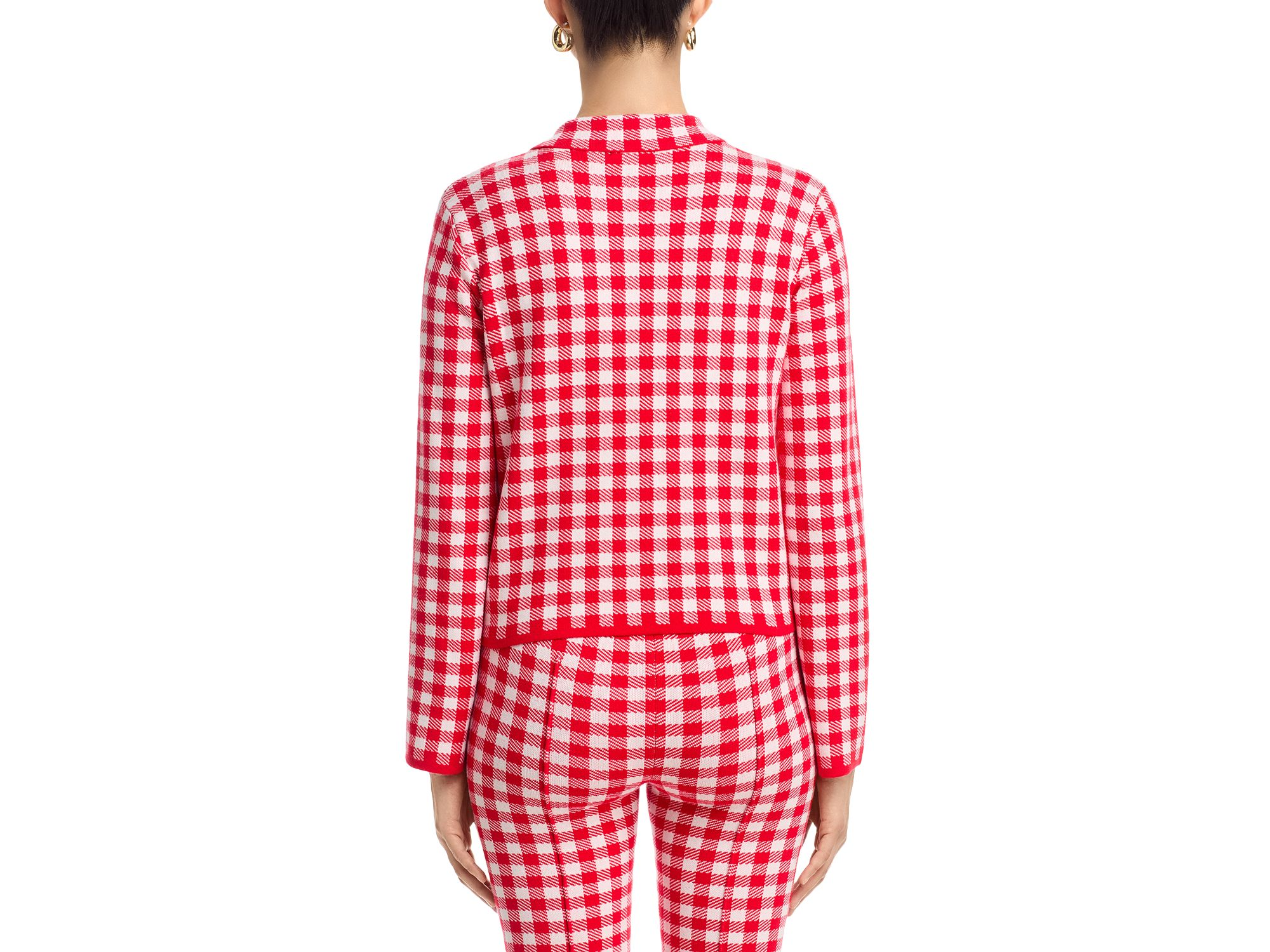 Gingham Knit Jacket - Exclusive — Image 3