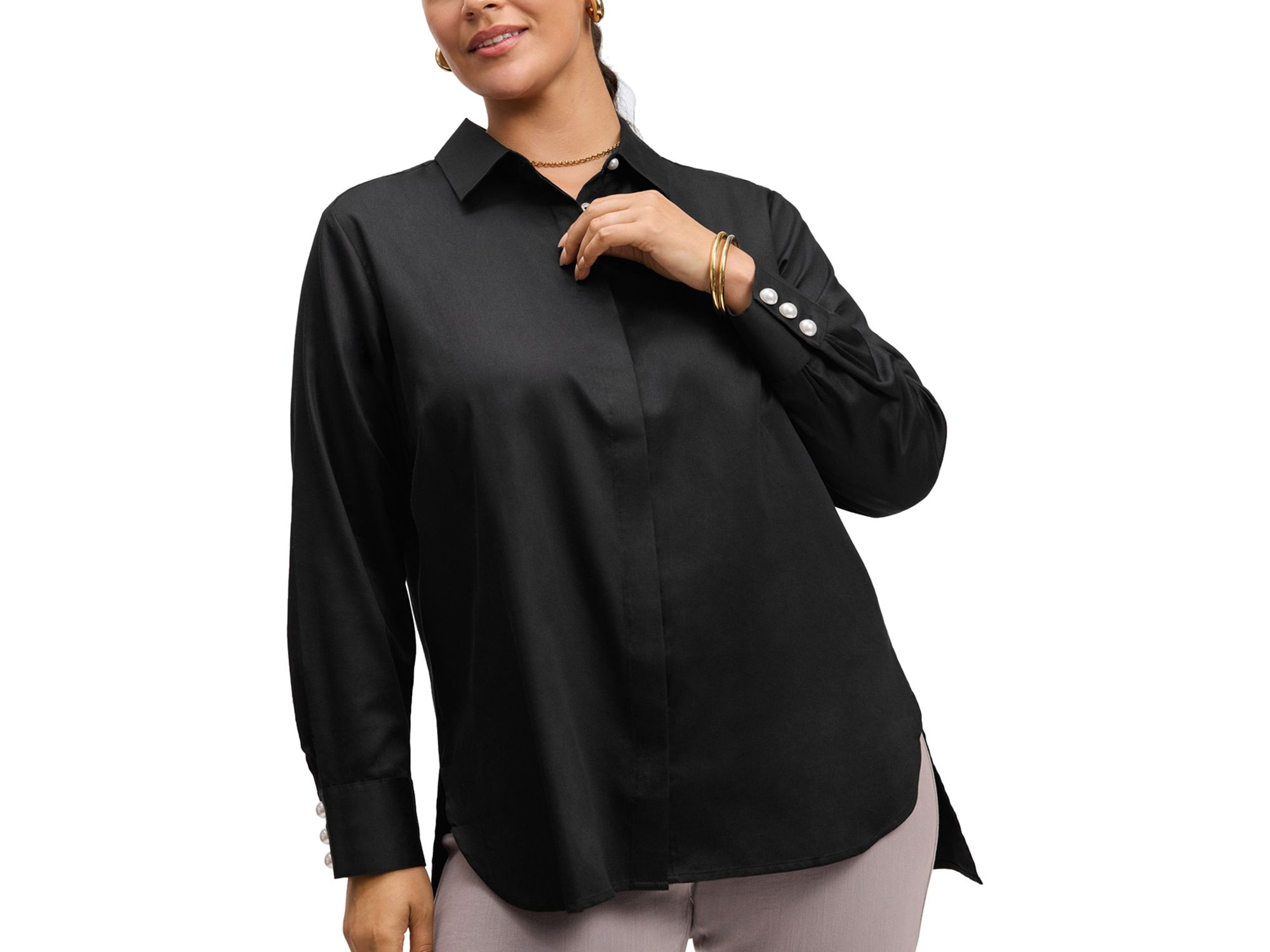 Long Sleeve Matte Shirt — Image 4