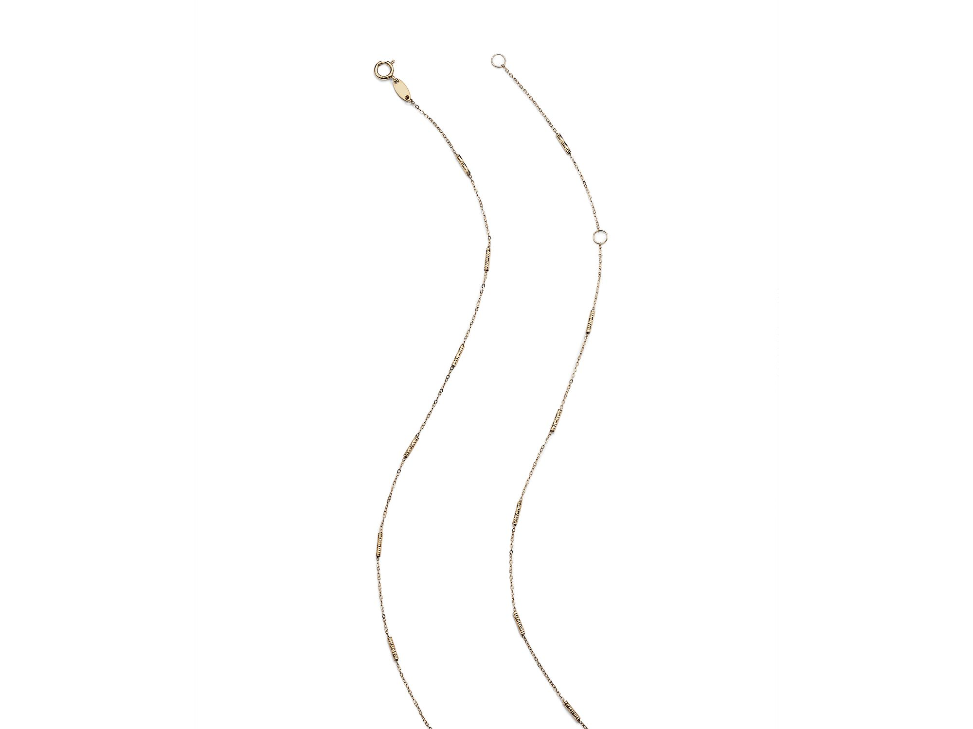 Bar Station Necklace in 14K Yellow Gold, 16" - Exclusive — Image 5