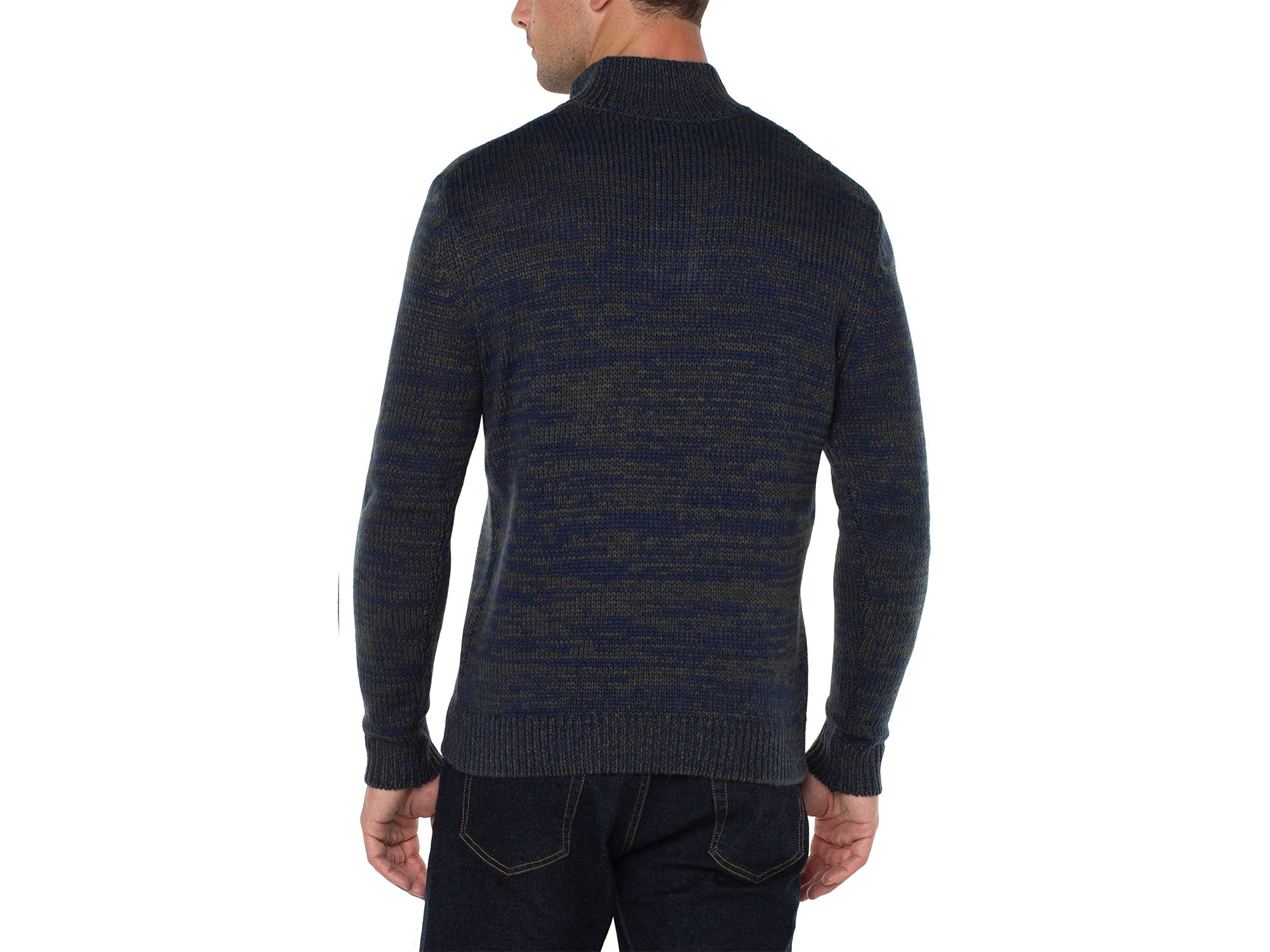 Four Button Mock Neck Sweater — Image 3
