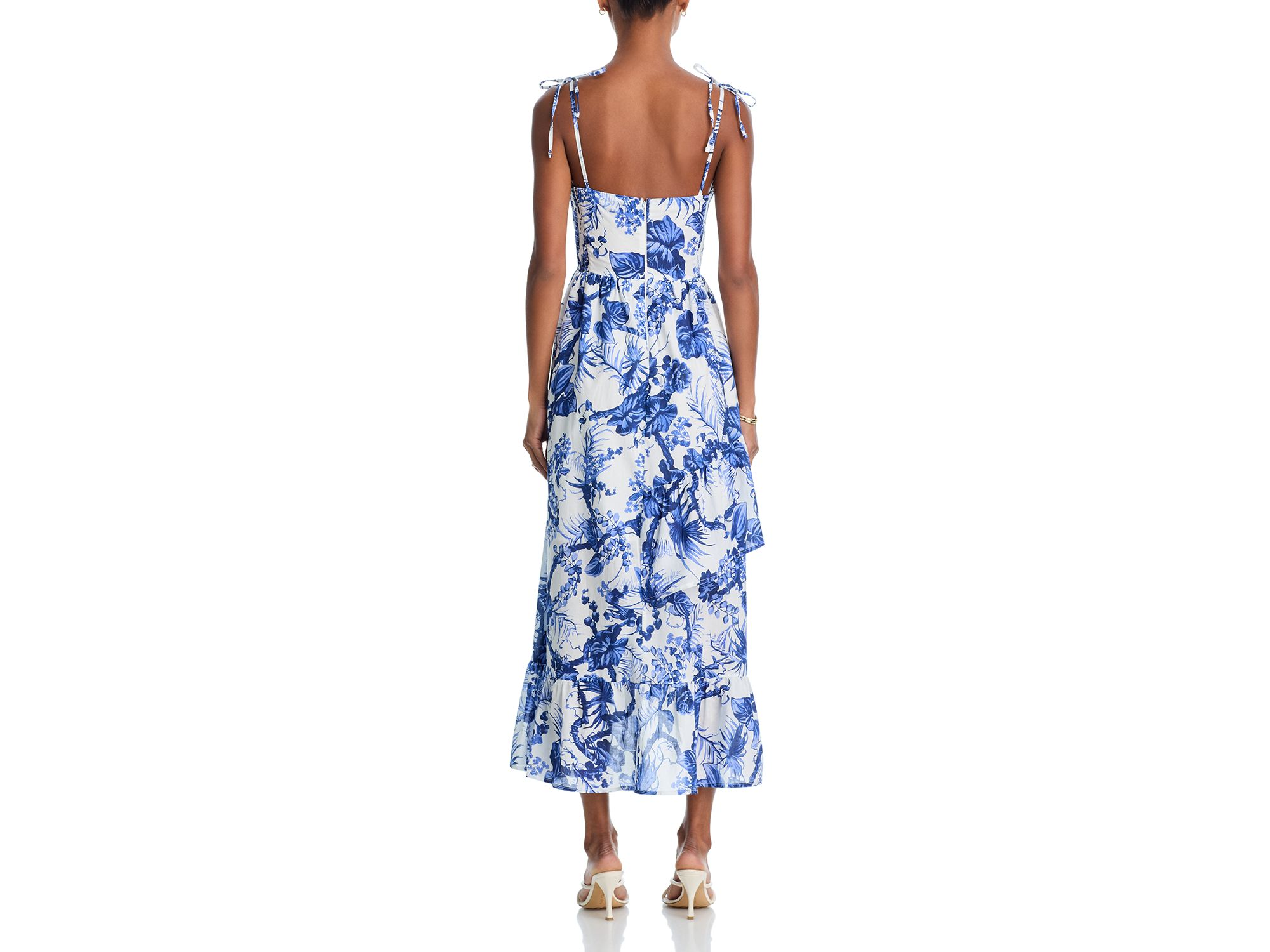 Sleeveless Floral Midi Dress - Exclusive — Image 4