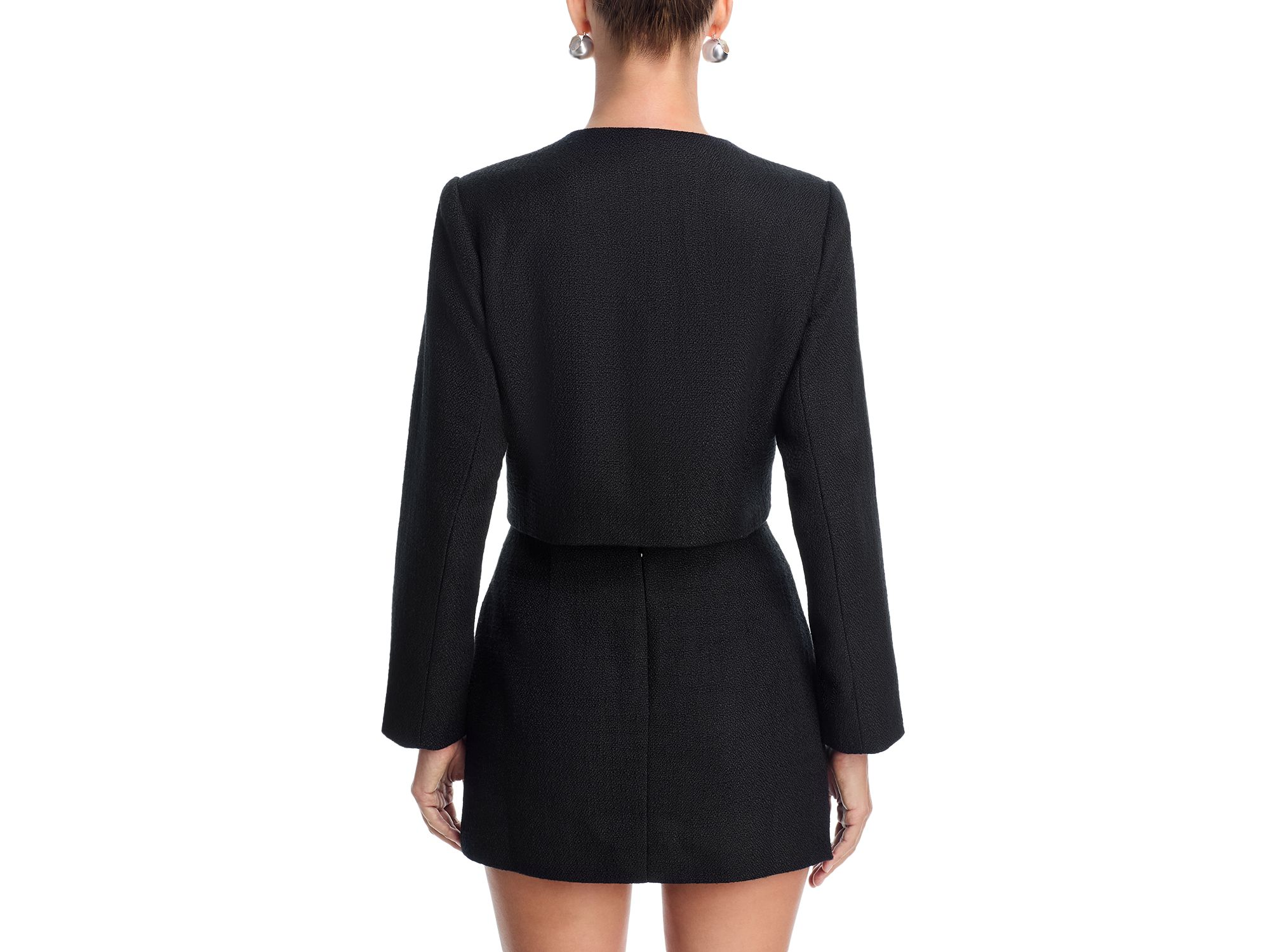 Tweed Rhinestone Button Jacket - Exclusive — Image 3