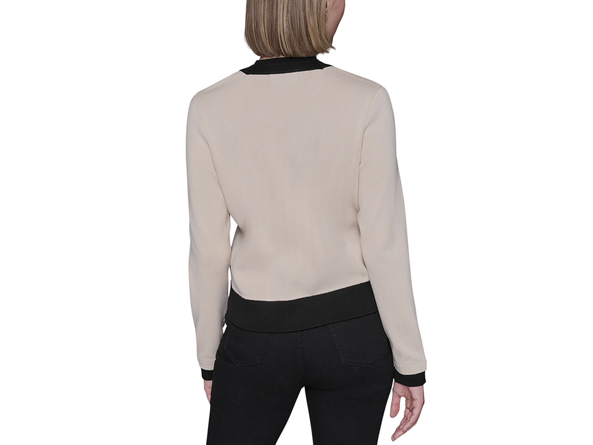 Contrast Trim Cardigan — Image 3