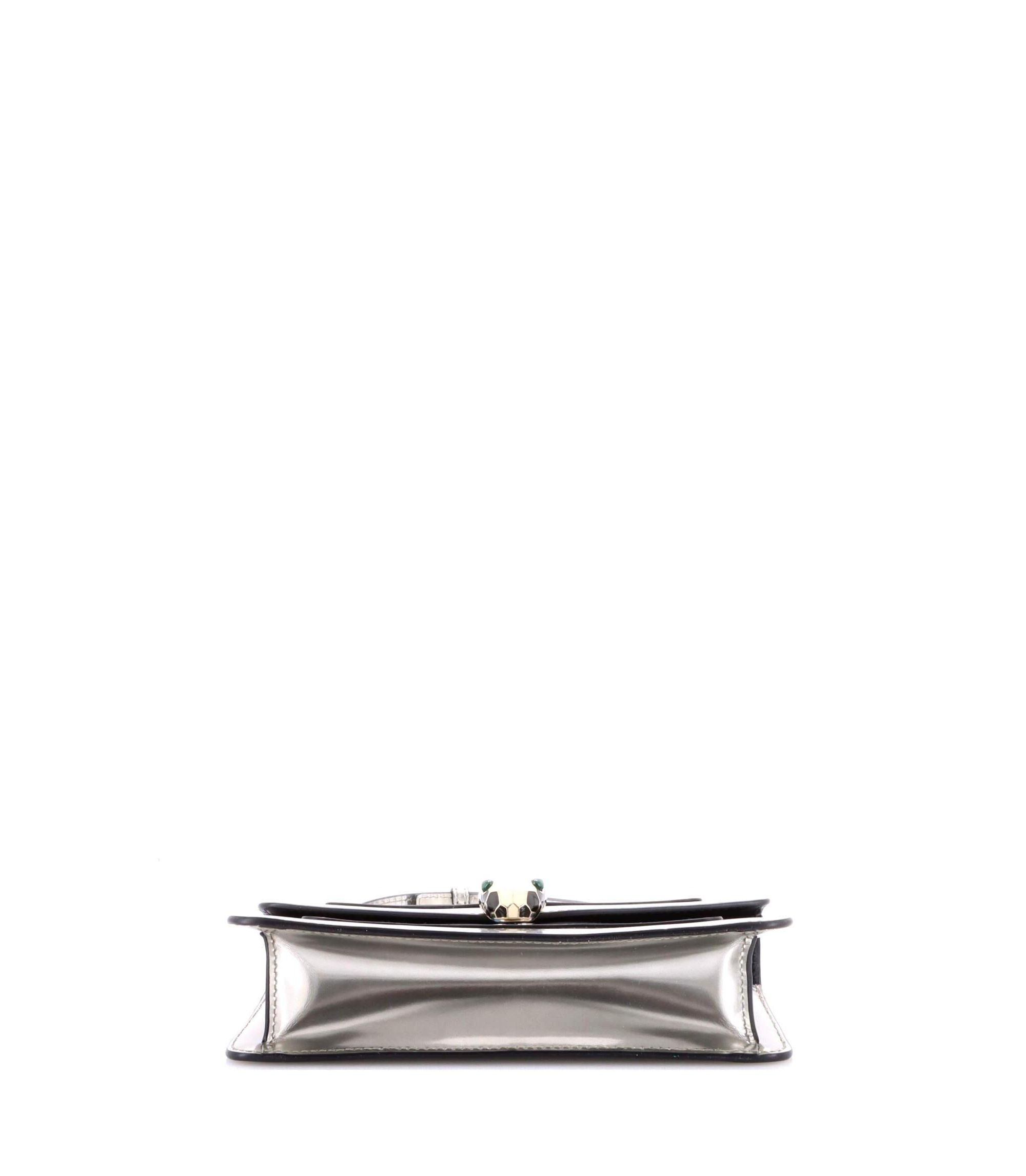 Small Serpenti Forever Shoulder Bag Metallic Leather — Image 7