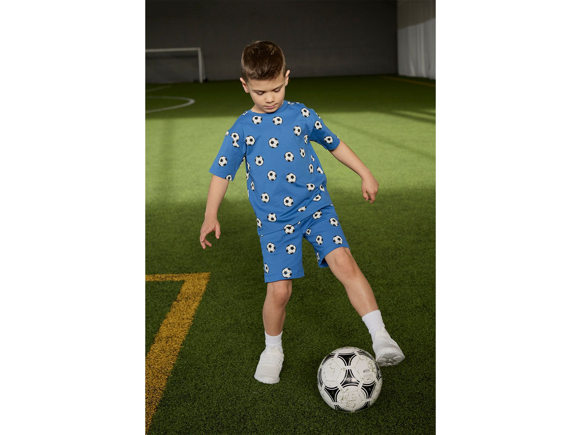 Boys' Soccer Ball Print Tee - Little Kid — Image 5