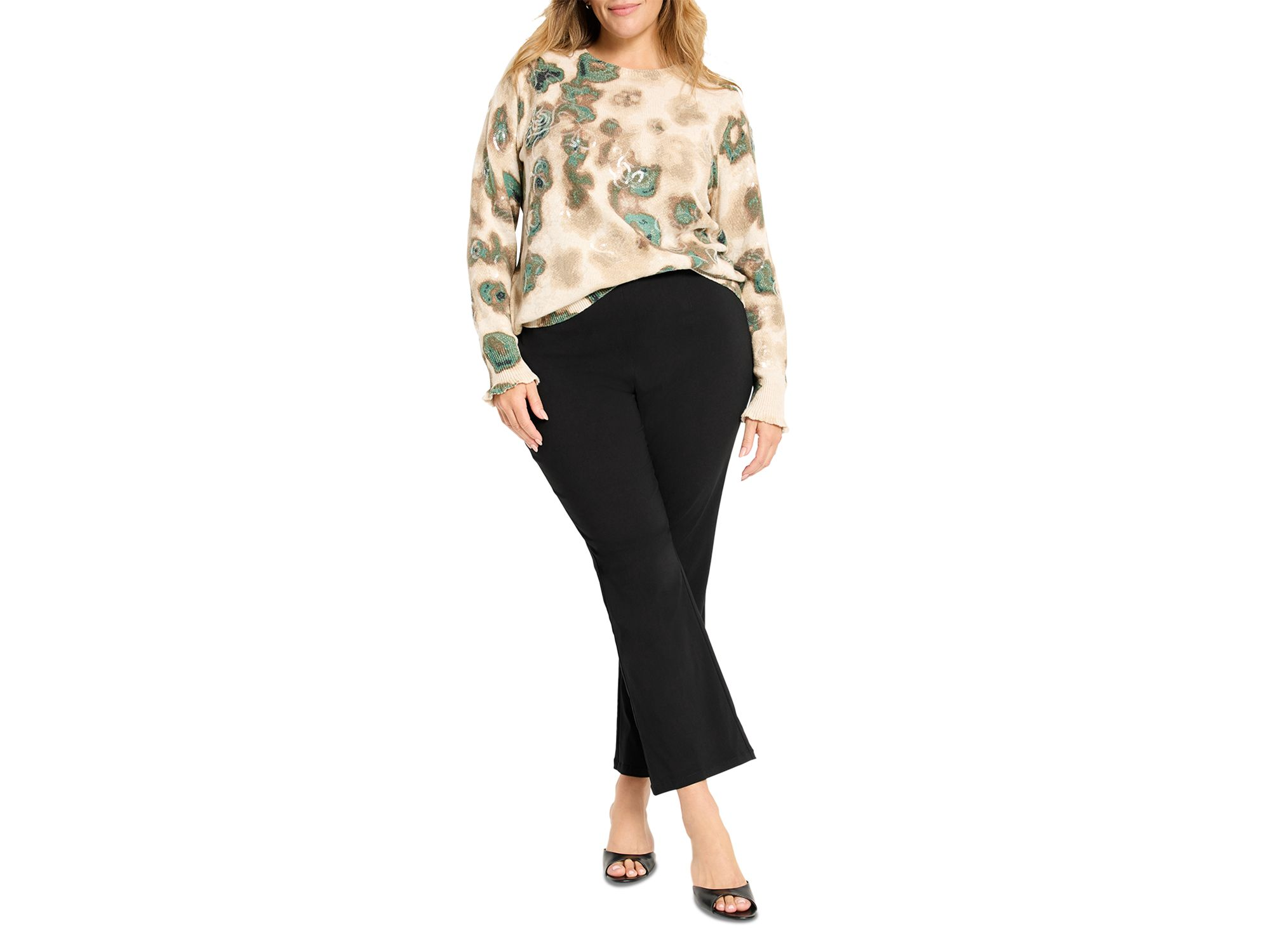Camo Shine Round Neck Sweater — Image 4