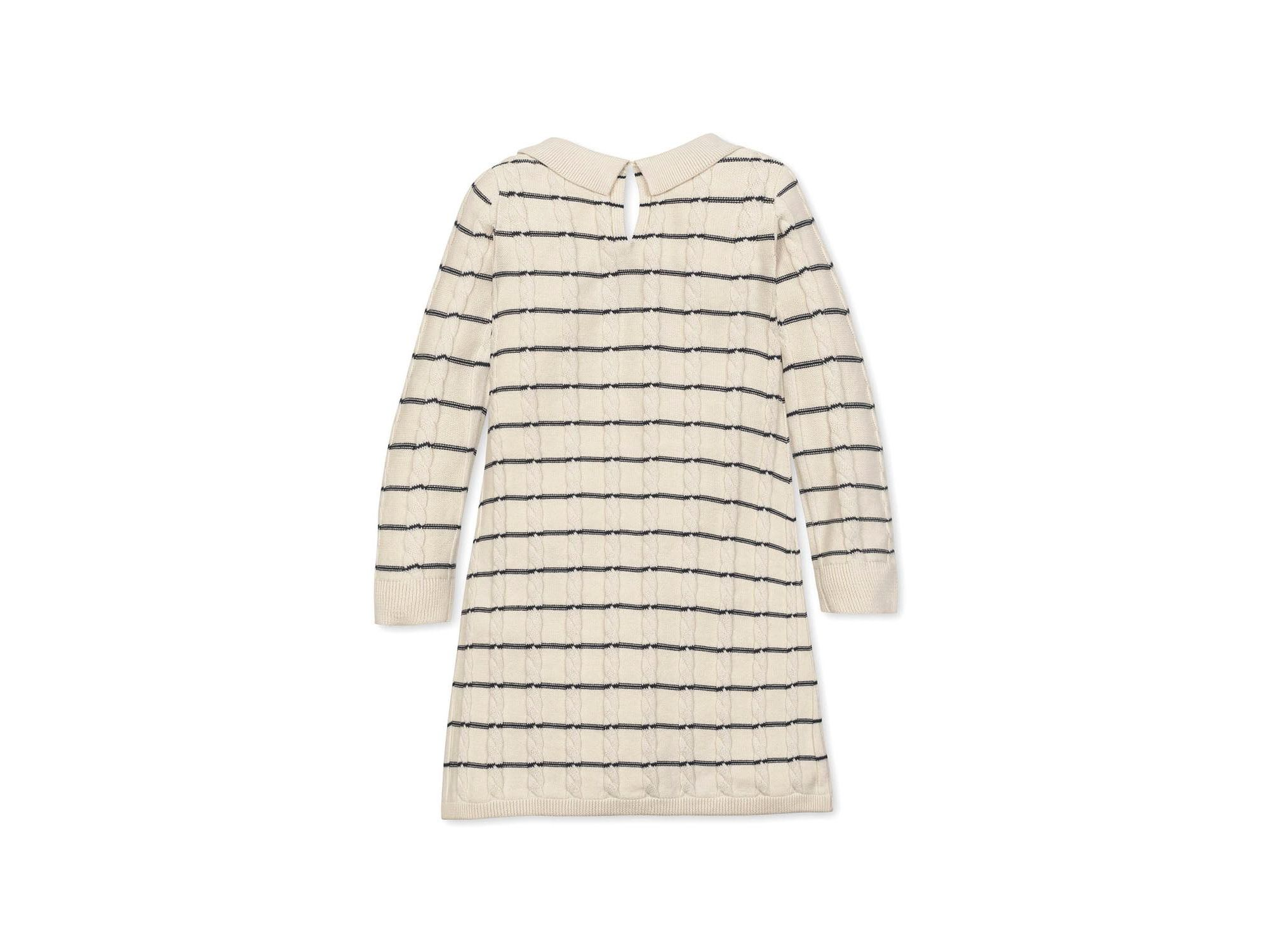 Girls' Organic Long Sleeve Peter Pan Collar Sweater Dress - Little Kid, Big Kid — Image 5
