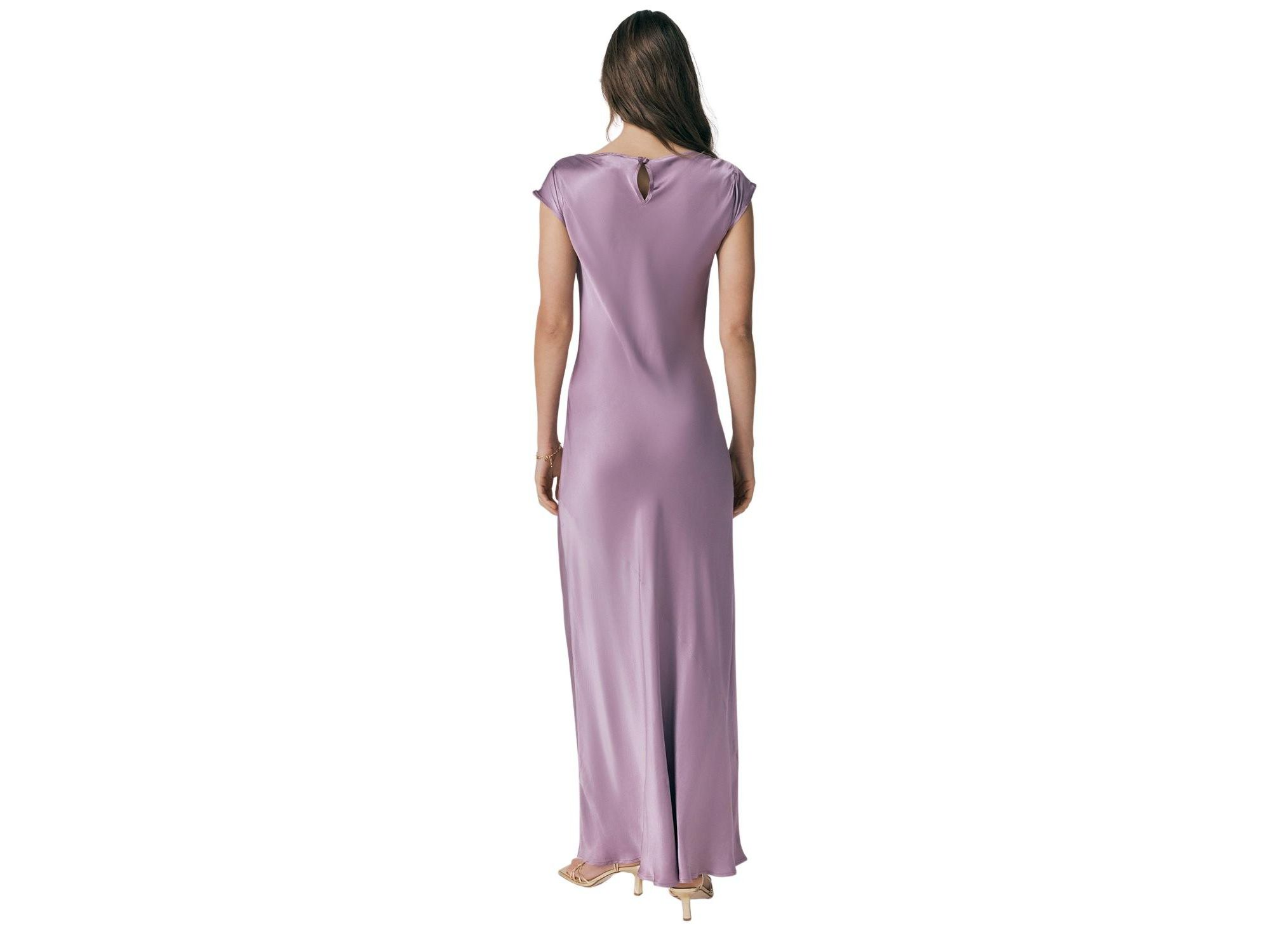 Averie Boat Neck Satin Maxi Dress — Image 3