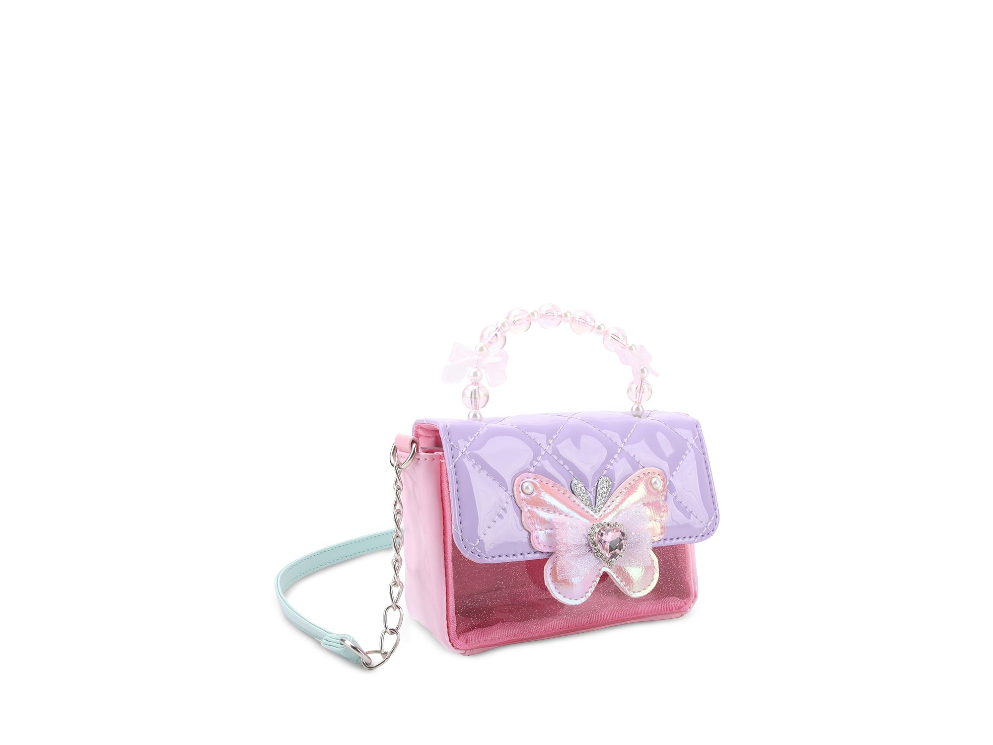 Girls' Butterfly Bead Top Handle Crossbody Bag — Image 3