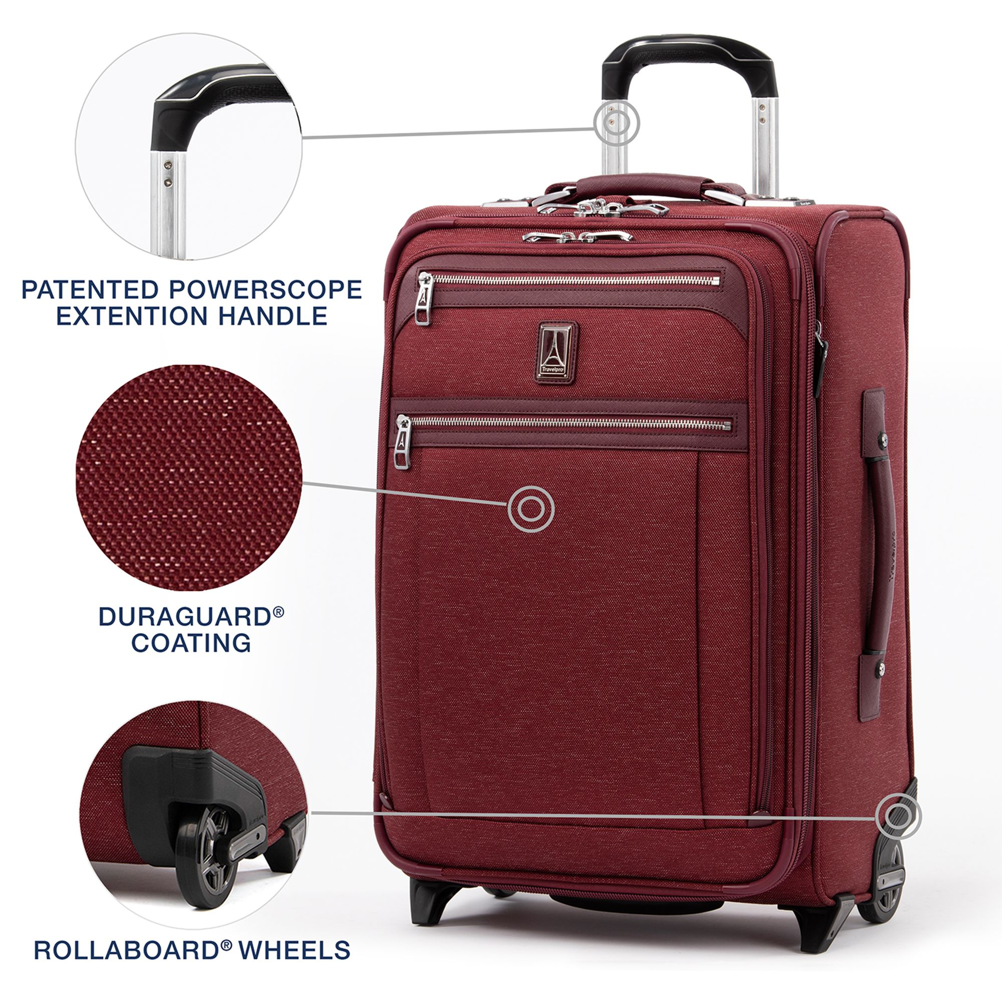 Platinum Elite 22" Expandable Carry On Rollaboard — Image 7