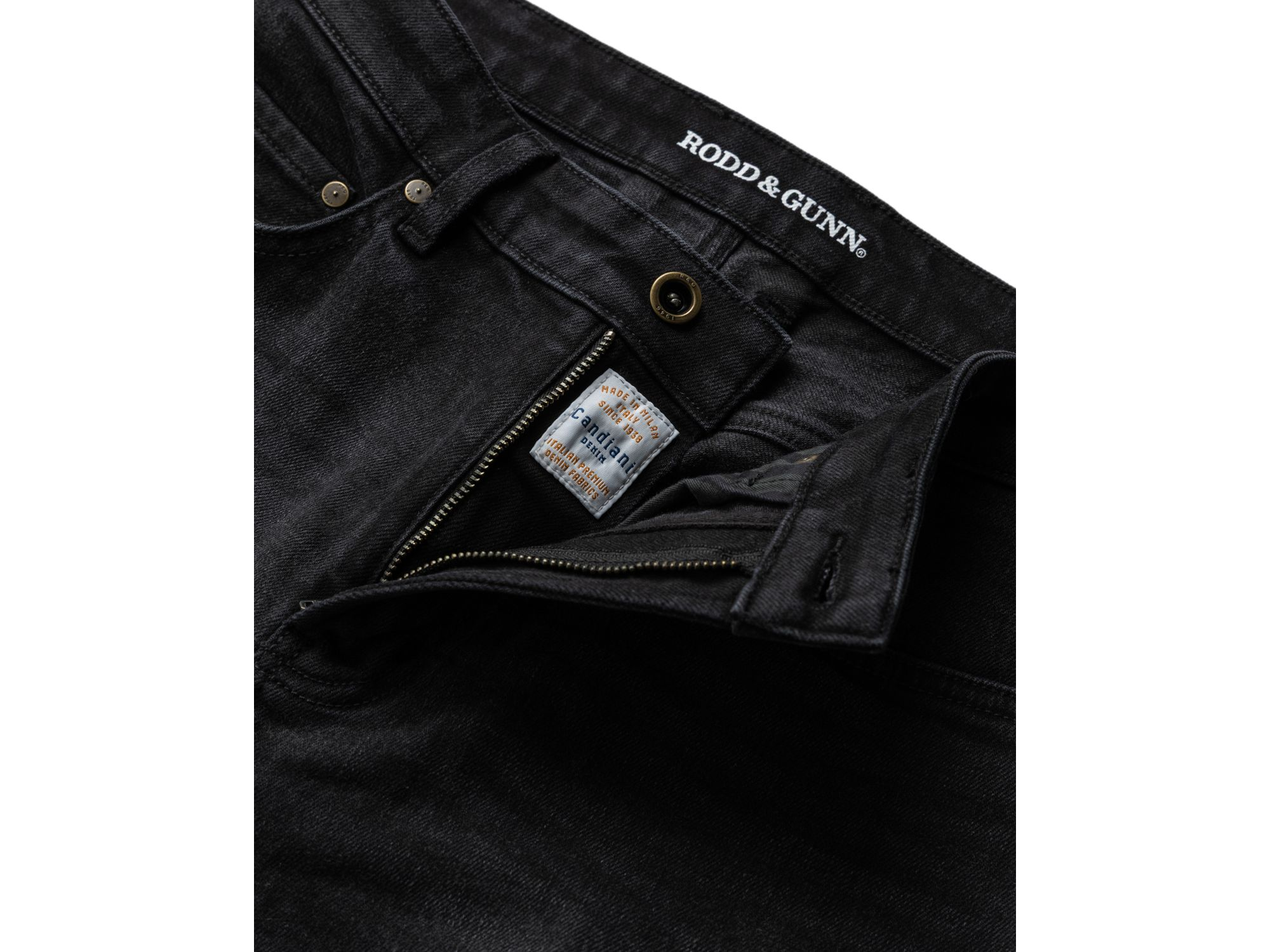 Lyell Straight Fit Jeans in Used Black — Image 3