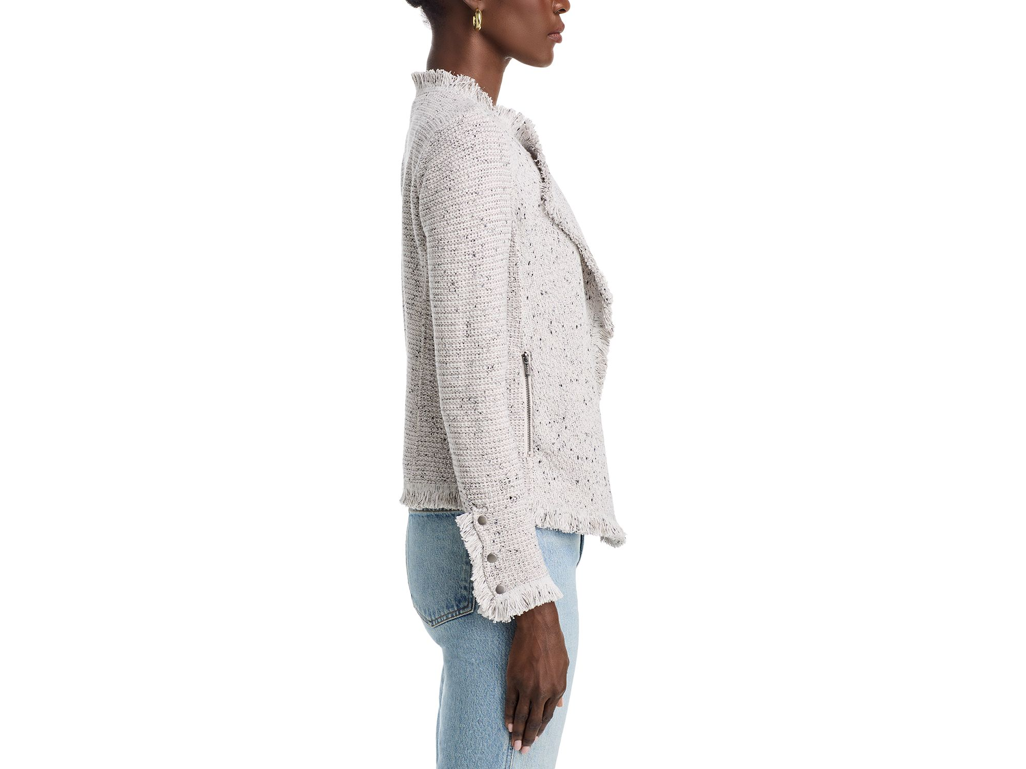 Fringe Mix Knit Jacket — Image 6