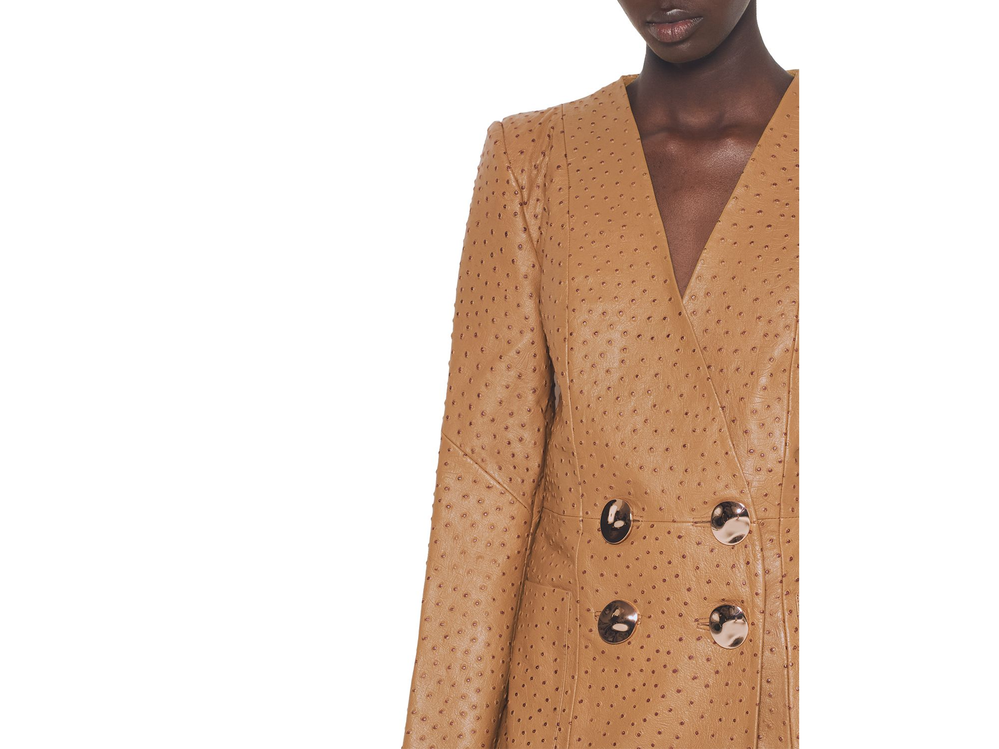 Nadine Upcycled Leather Blazer — Image 3