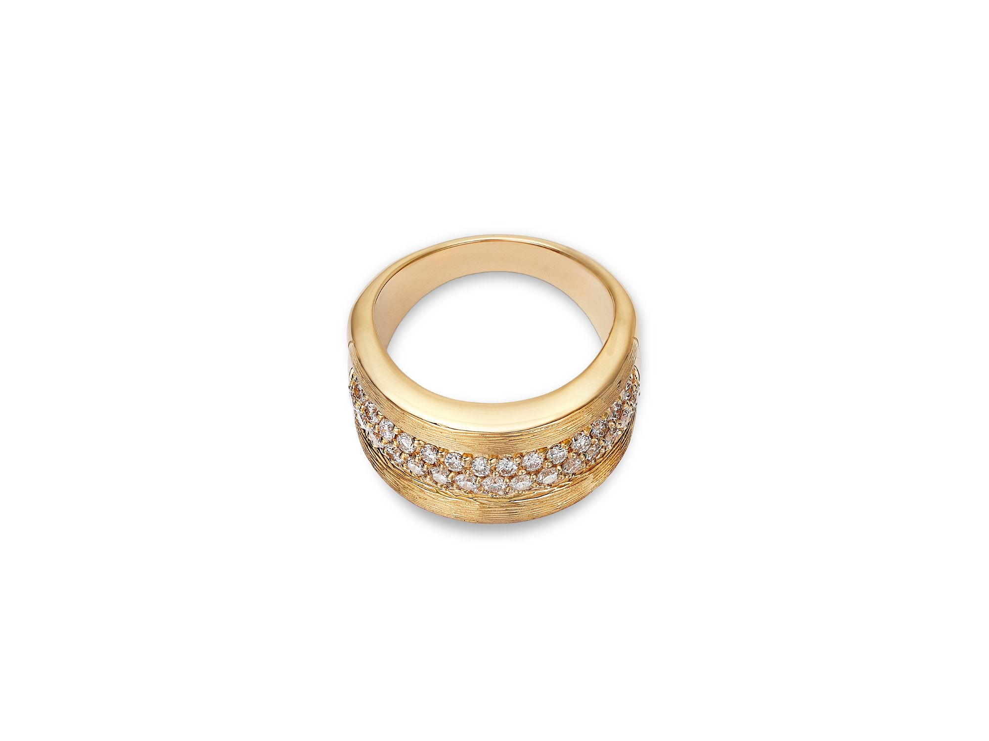 Diamond Stack Ring in 14K Yellow Gold, 1.00 tcw — Image 3