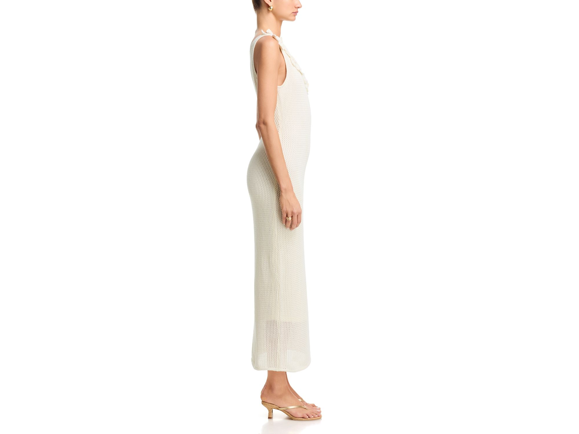 Crochet 3D Flower Midi Dress - Exclusive — Image 5