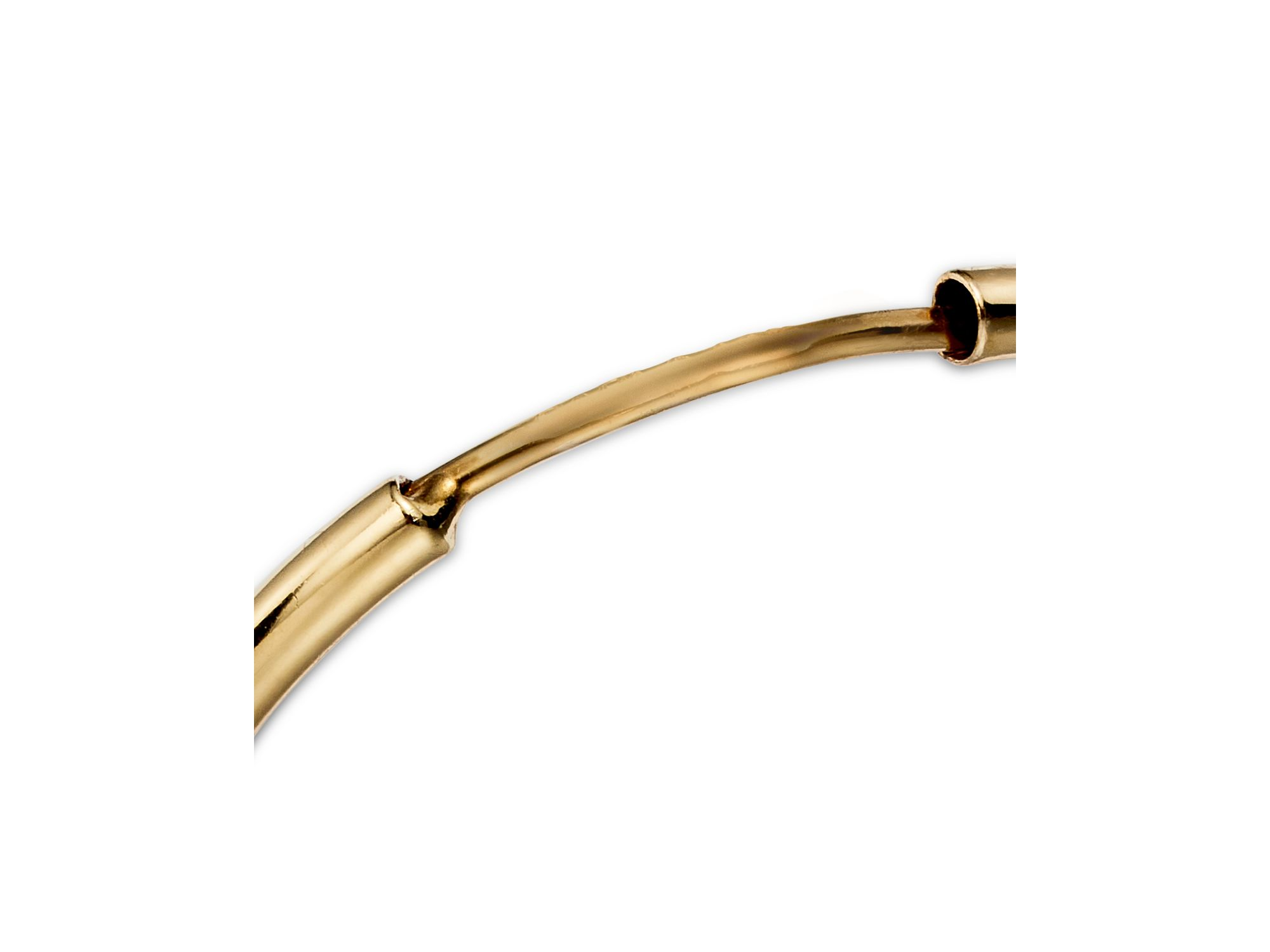 14K Yellow Gold Endless Hoop Earrings — Image 4