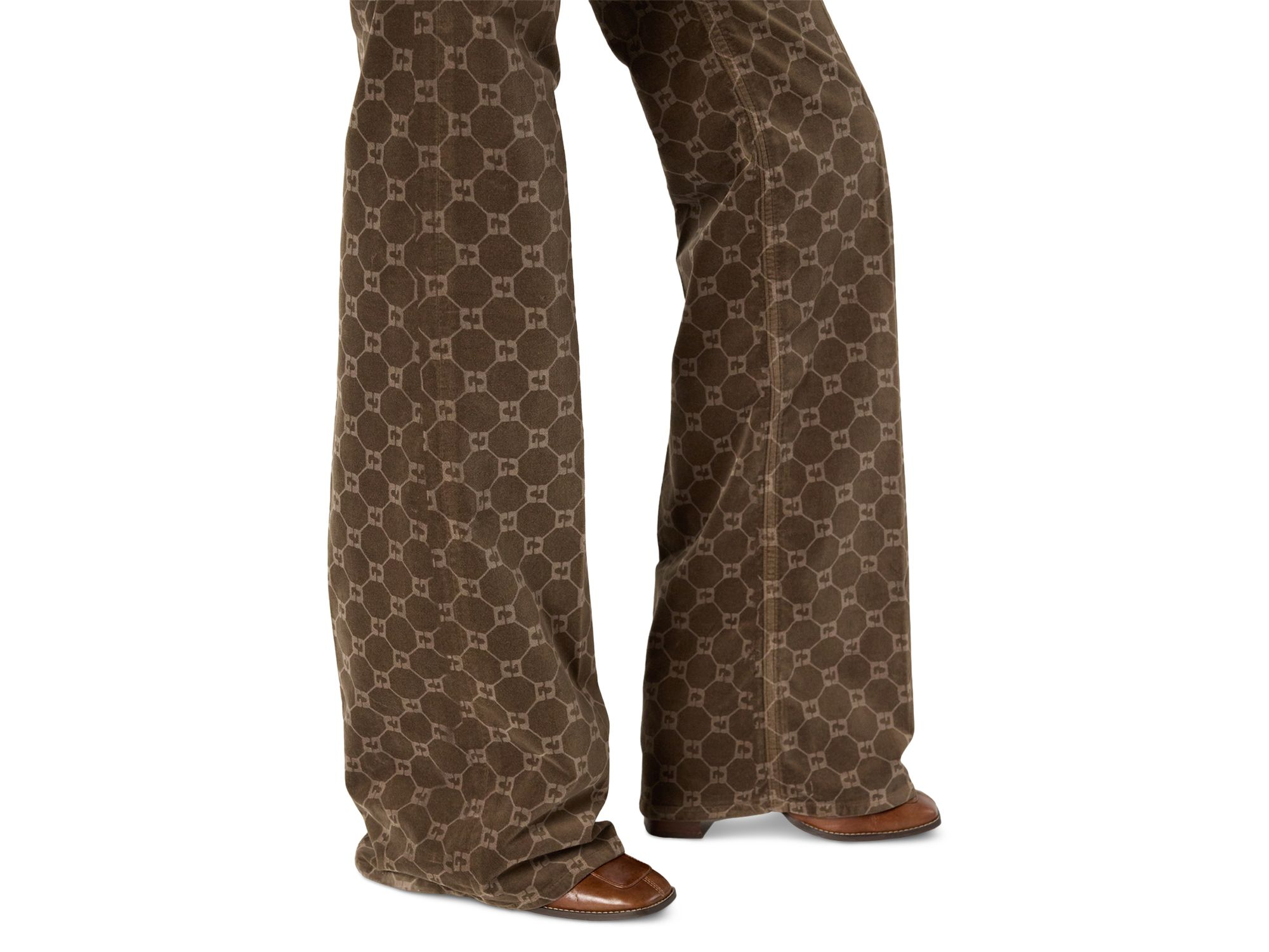 Anna High Rise Flare Leg Jeans in Coffee — Image 3