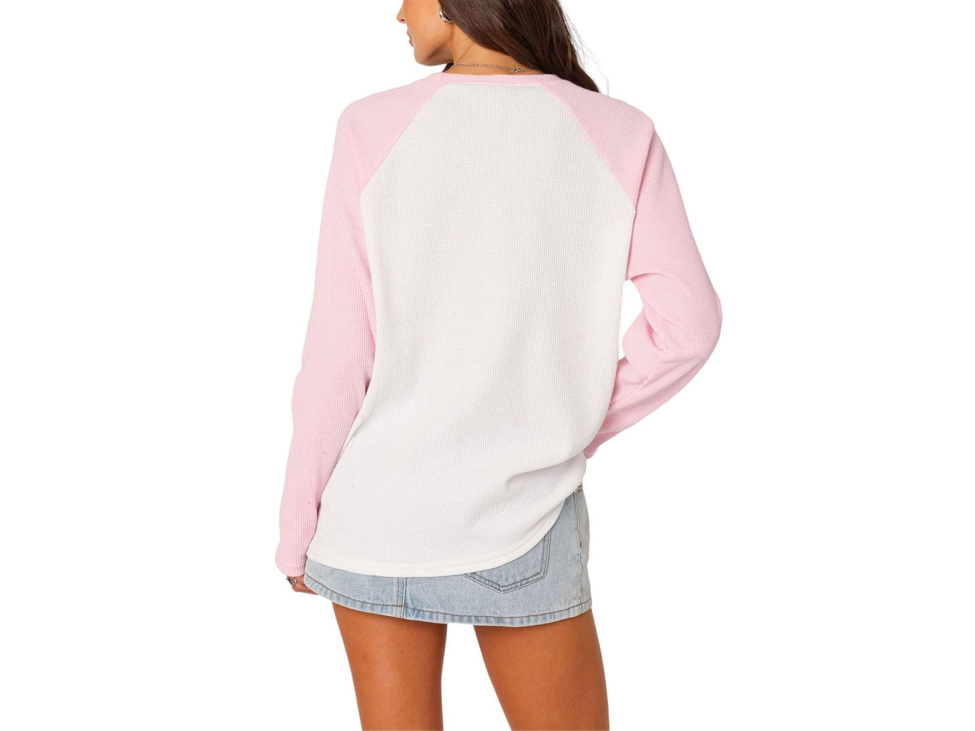 Me Time Oversized Waffle Top — Image 3