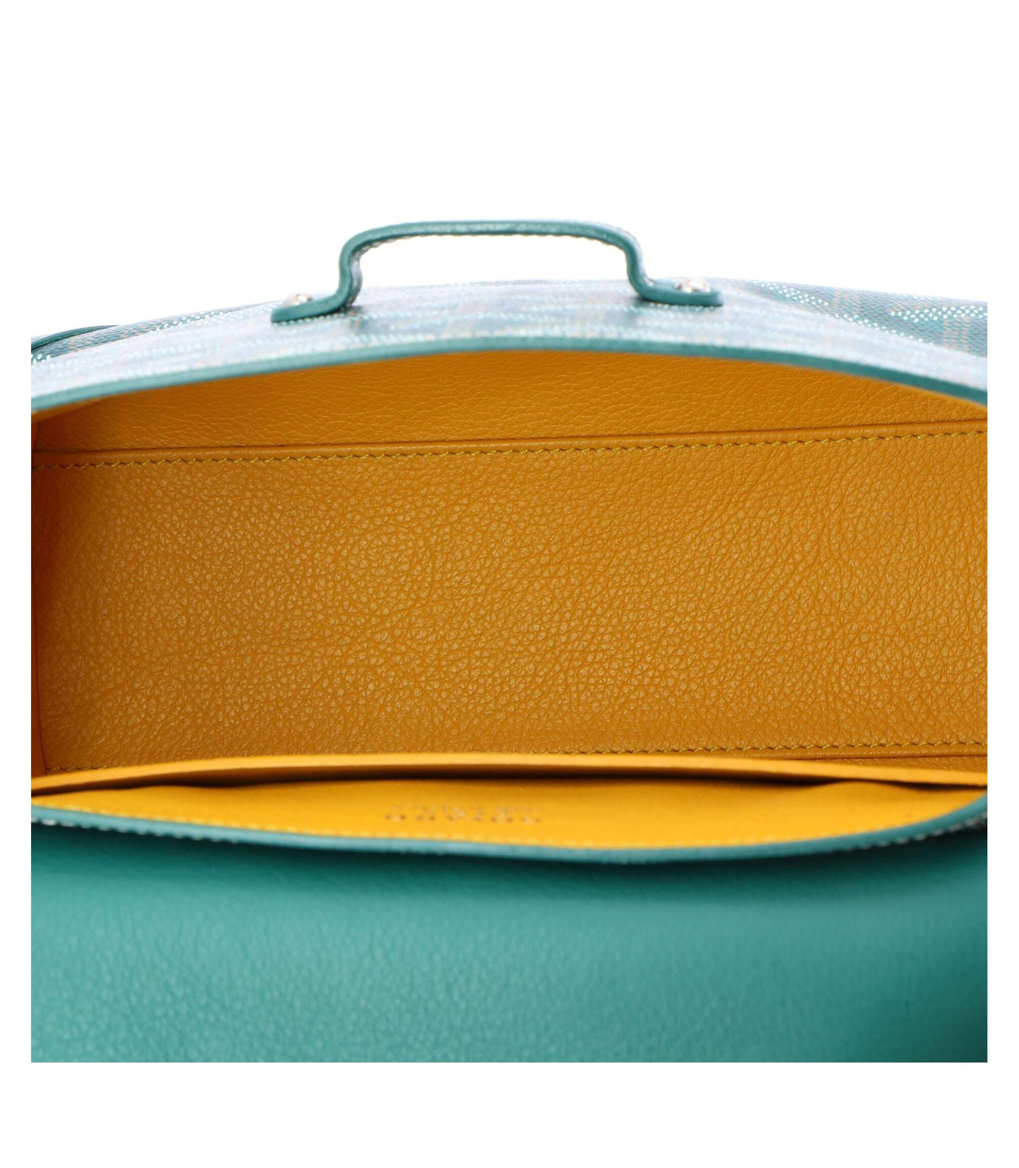 Mini Saigon Top Handle Bag Coated Canvas with Leather — Image 3