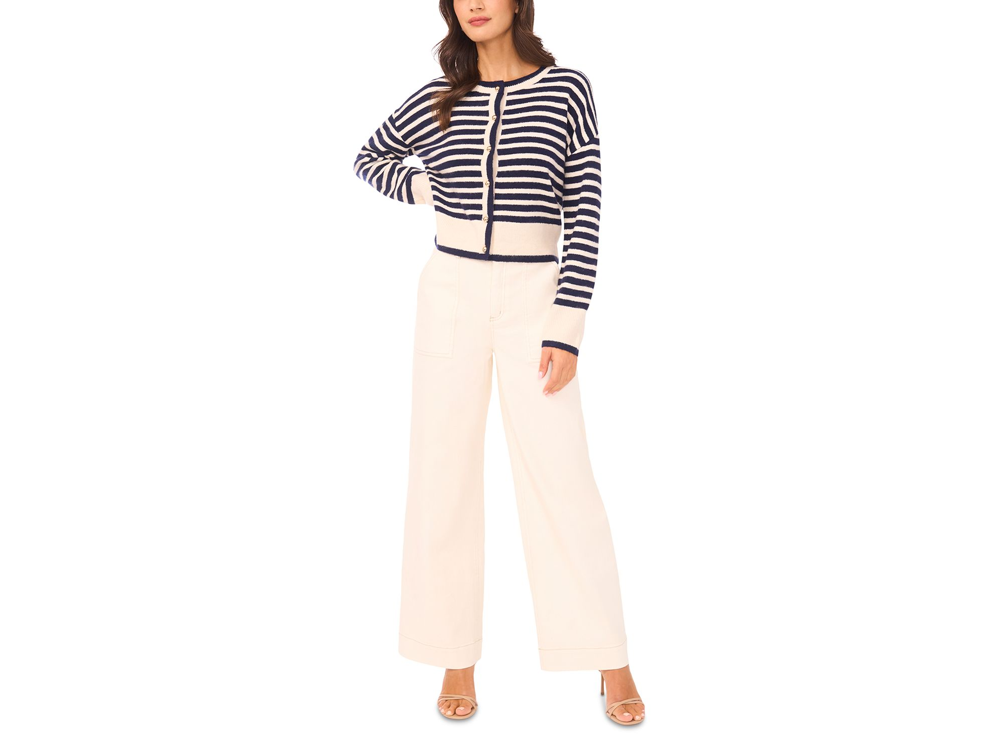Stripe Cardigan Sweater — Image 7