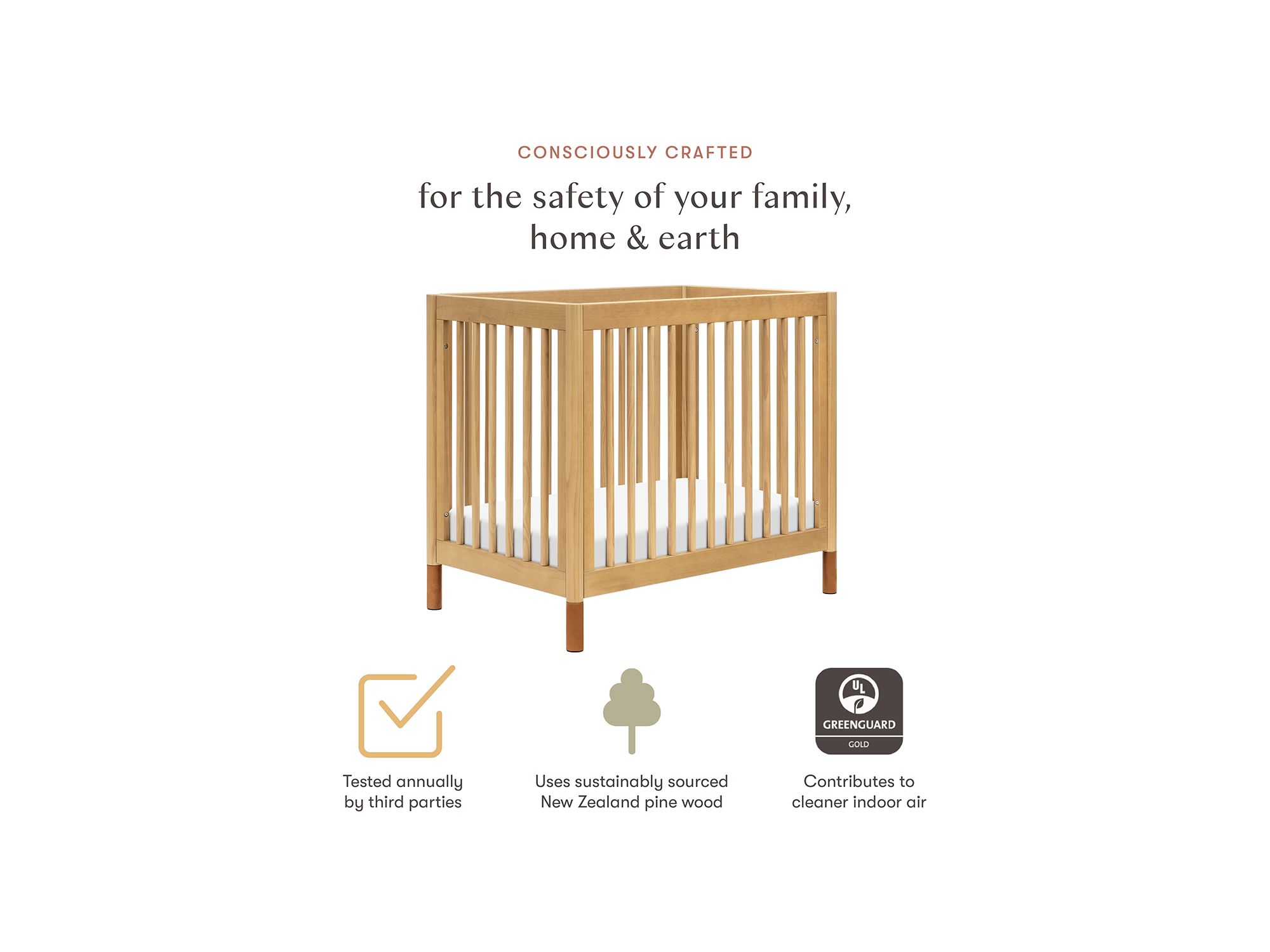 Gelato 4-in-1 Convertible Mini Crib — Image 13