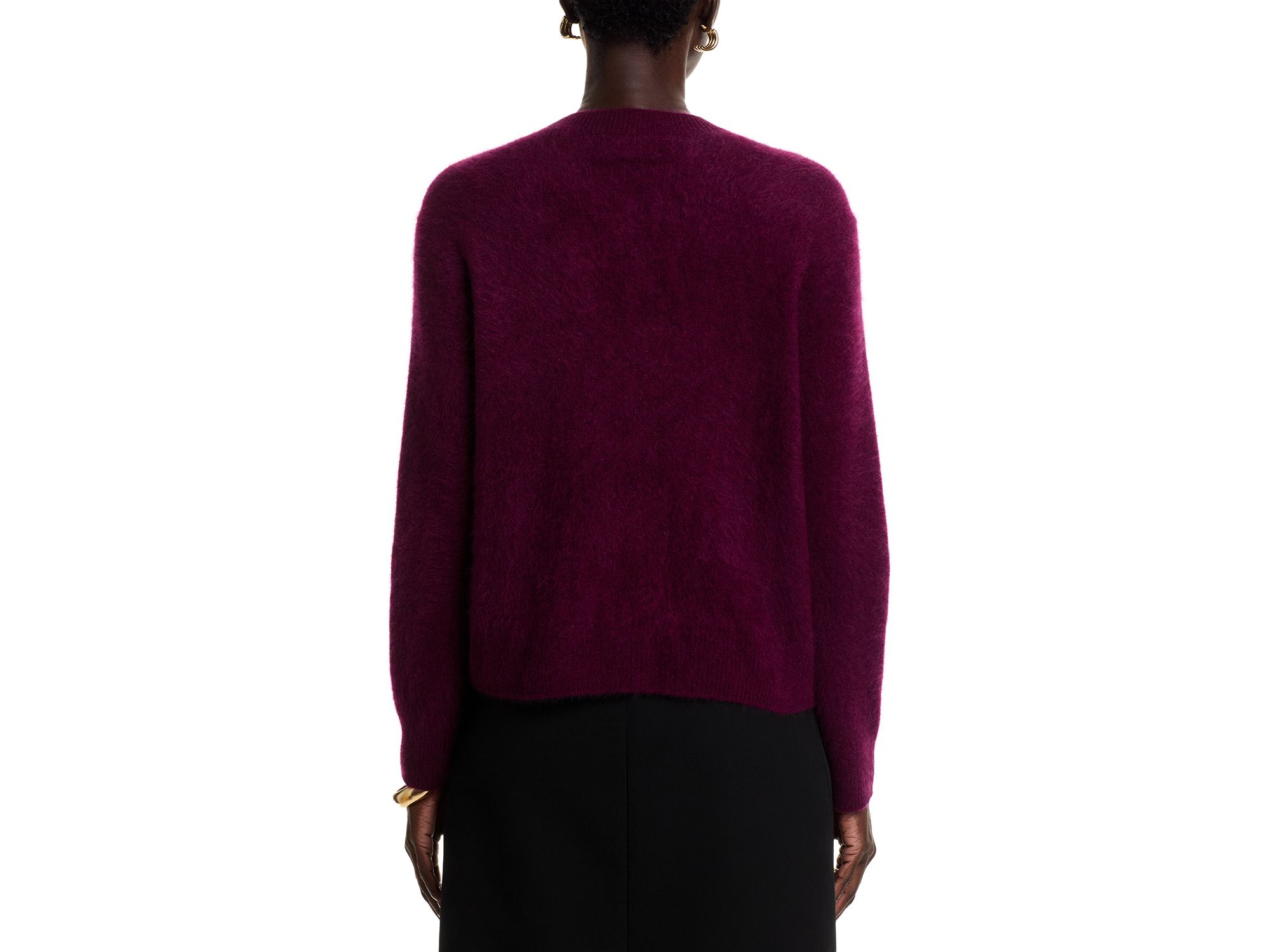 100% Cashmere Brushed Saddle Shoulder Sweater - Exclusive — Image 3