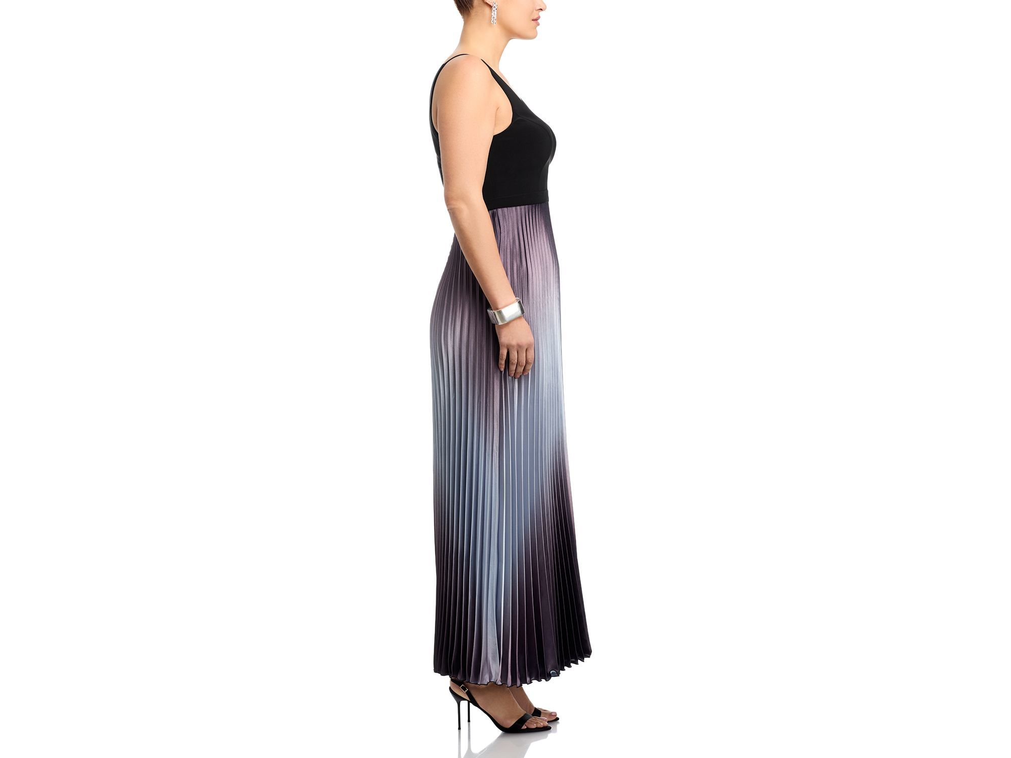 Pleated Shimmer Gown - Exclusive — Image 7